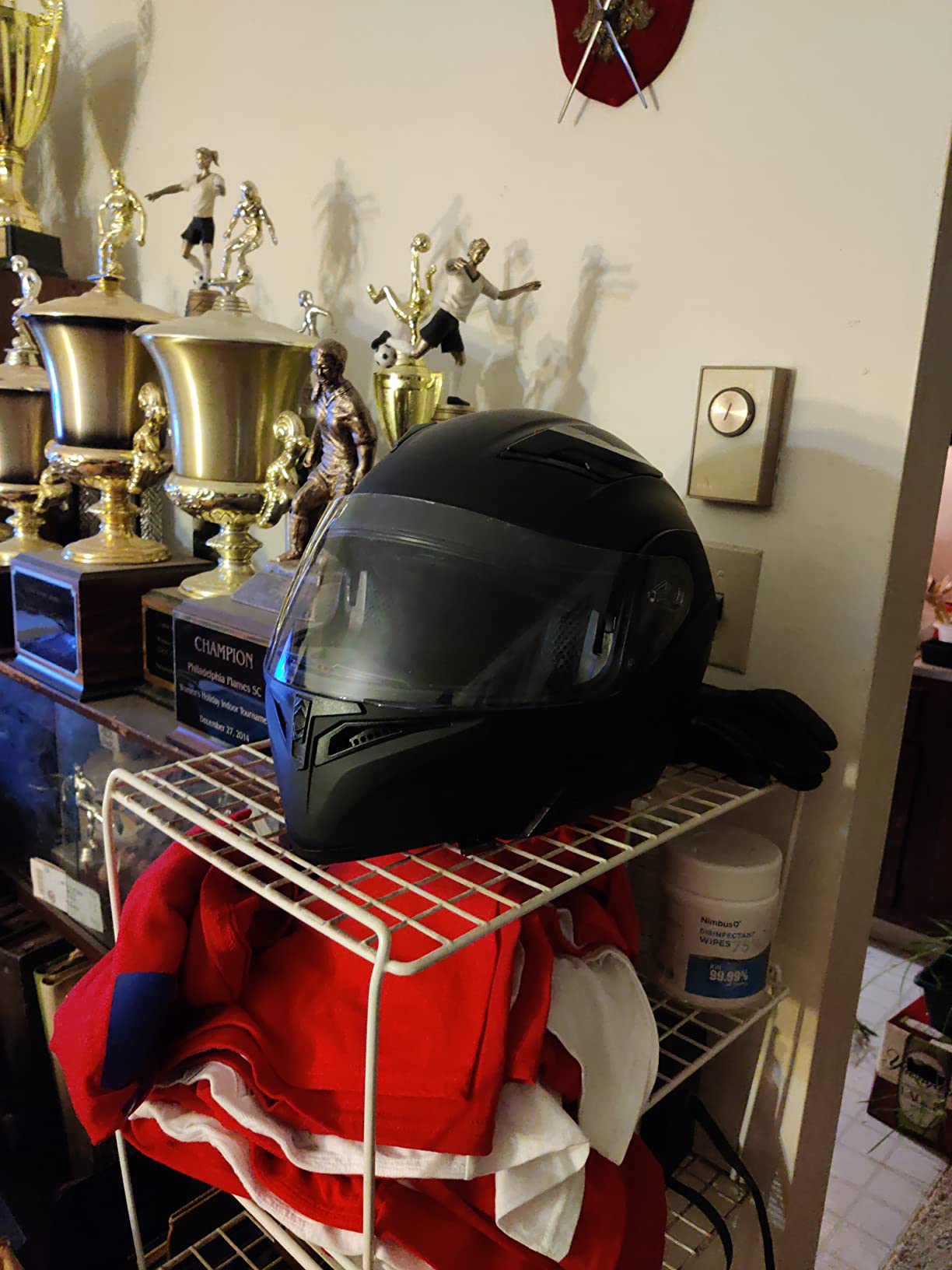 ILM Motorcycle Dual Visor Flip up Modular Full Face Helmet DOT Model 902/902L customer photo 1