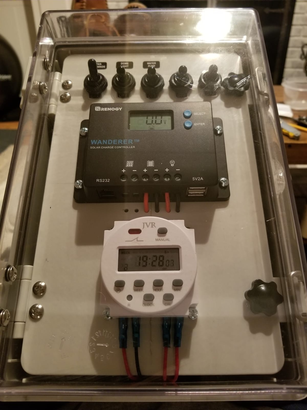 Wanderer 10A PWM Solar Charge Controller 12/24V for Solar Panels | 50V PV input, AGM/Gel/Flooded (auto), Li (manual), LCD, overcharge/short protection, negative ground, temp comp, for RVs customer photo 2