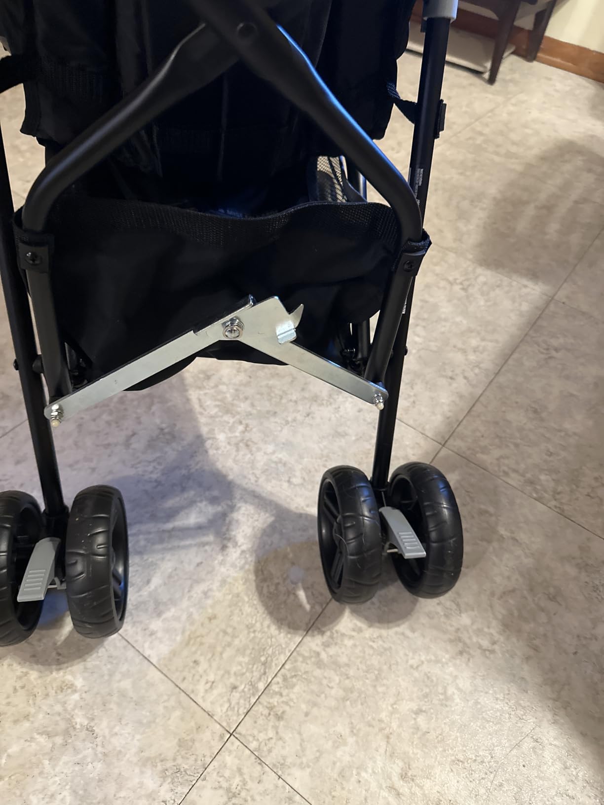 Ingenuity 3D Mini Convenience Stroller - Lightweight Stroller with Compact Fold, Multi-Position Recline, Canopy with Pop Out Sun Visor and More - Umbrella Stroller for Travel and More, Gray customer photo 2