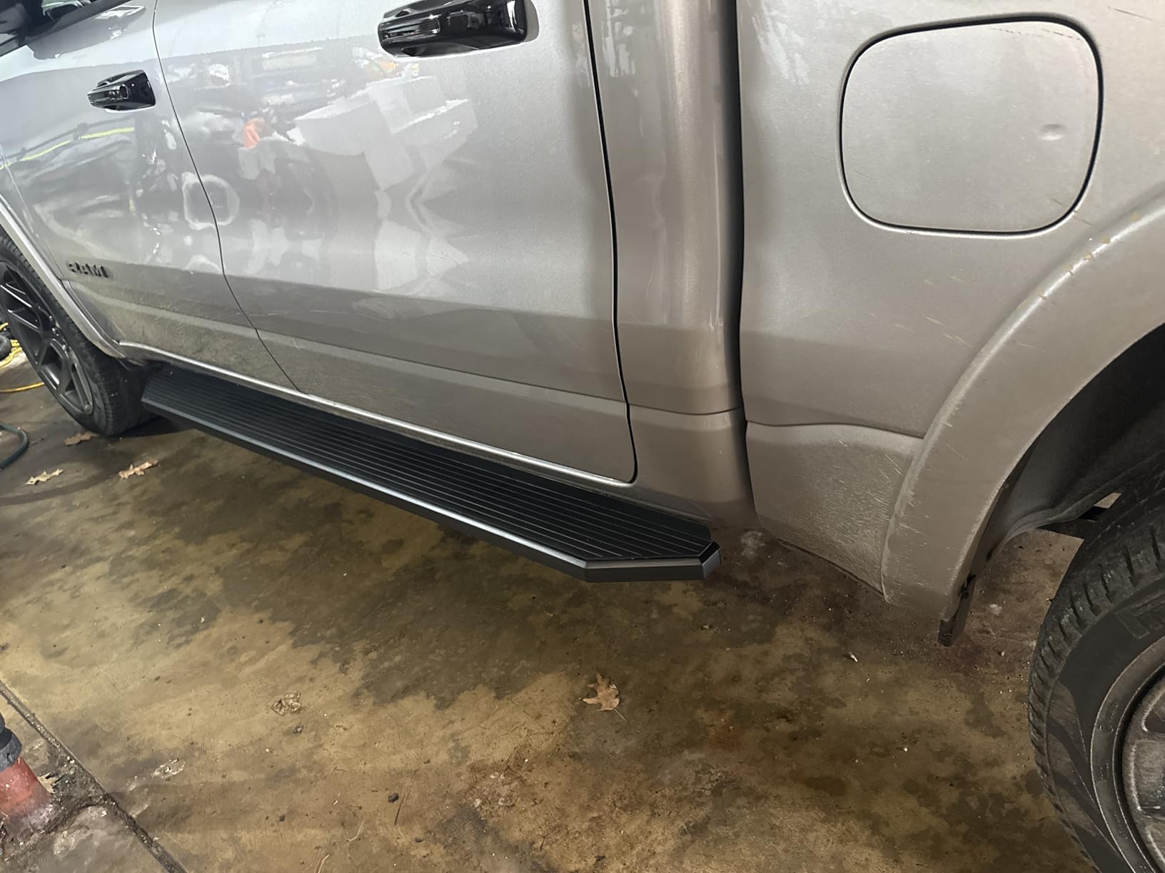 APS 6-inch (Black Stainless Steel Flat Style) Running Boards Nerf Bars Side Steps Step Rail Compatible with Ram 1500 2019-2026 Crew Cab (Will Not Fit 2018 Previous Generation Build in 19-24) customer photo 1