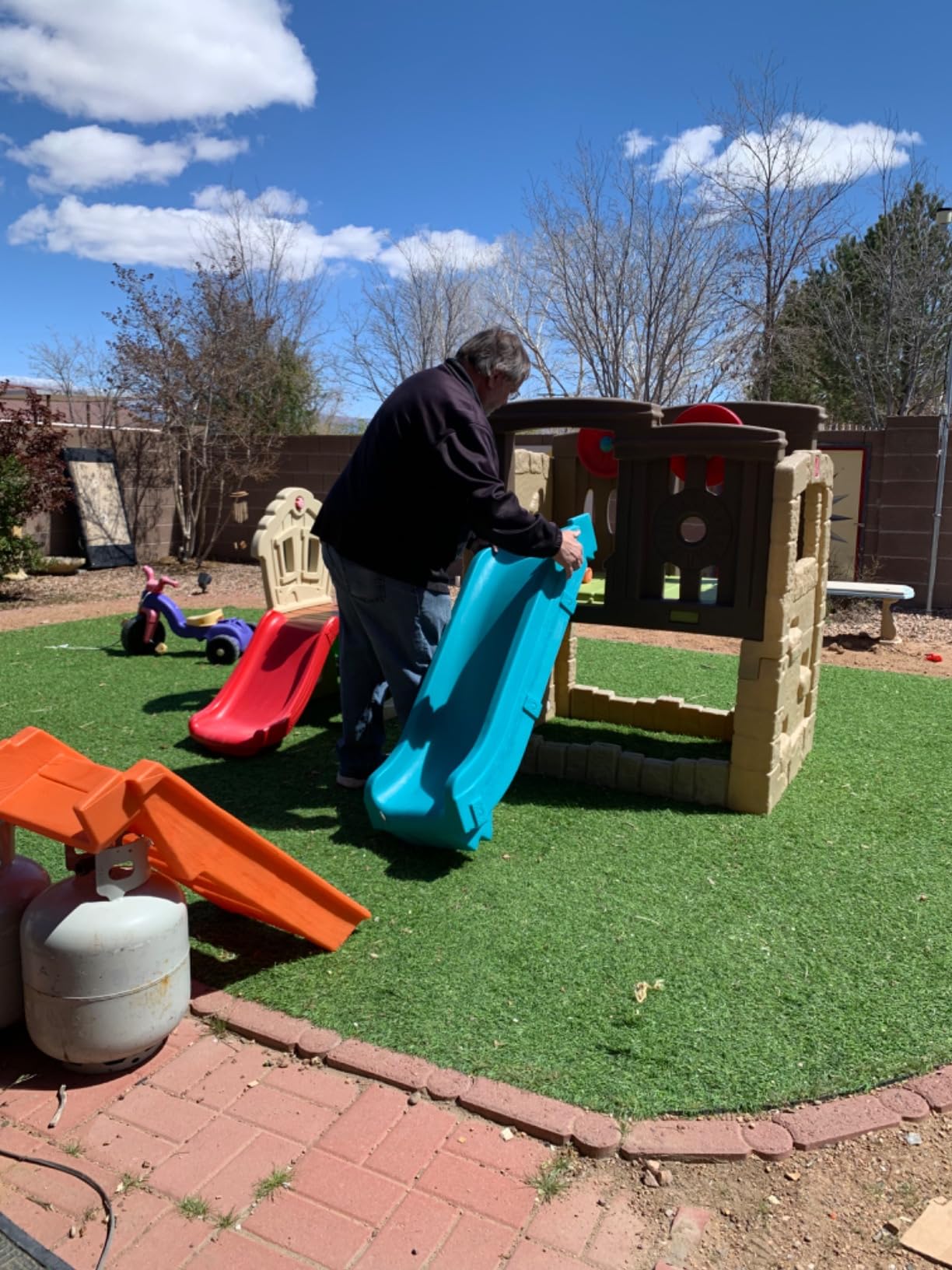 Step2 Woodland Climber II Kids Playset, Ages 2-6 Years Old, Toddler Slide and Climbing Wall, Outdoor Playground for Backyard, Sturdy Plastic Frame, Easy Set Up customer photo 1