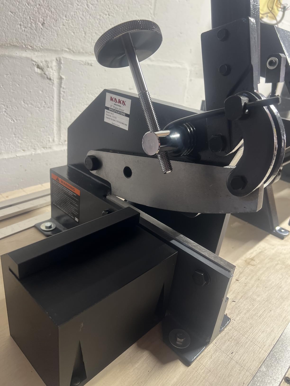 Manual Metal Shear, 8 in Bench Cutter KAKA INDUSTRIAL HS-8 customer photo 2