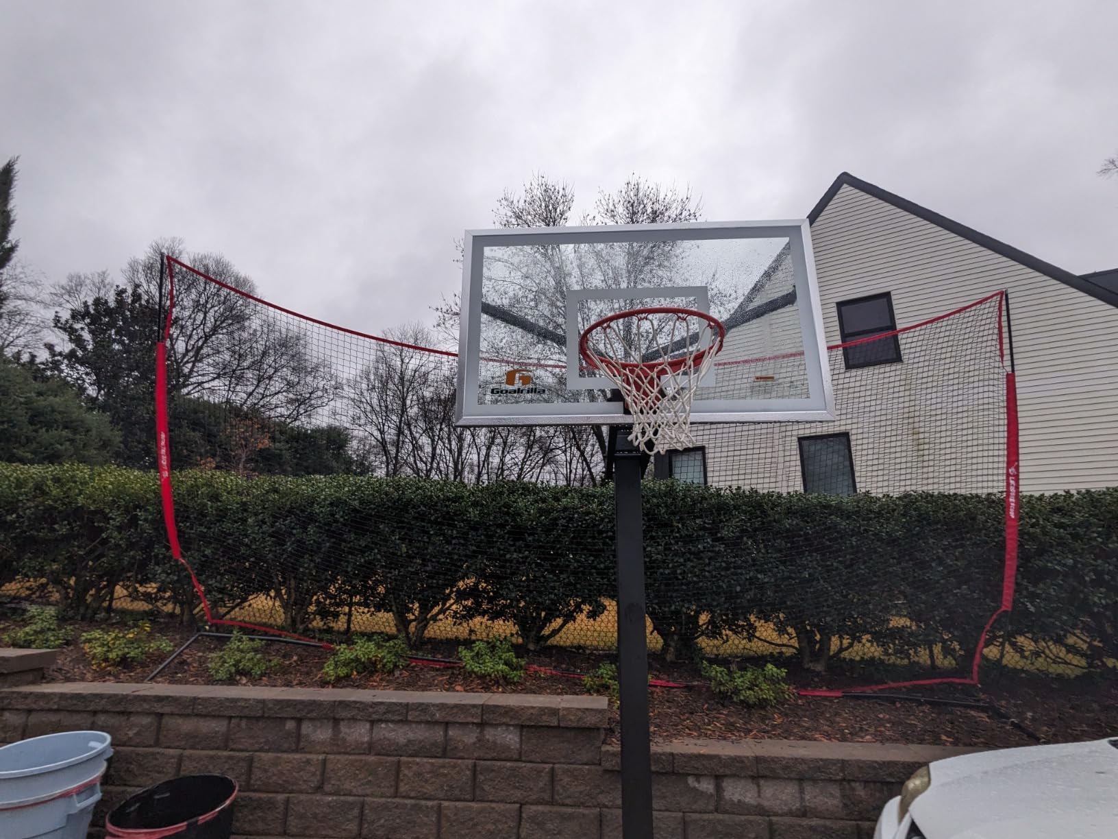 20x10 Lacrosse Backstop - Heavy Duty Lacrosse Backstop Netting, 200 Sq Ft Ball Stop Net for Backyard | Baseball, Soccer, Softball, Basketball, Hockey & Multi-Sport Training | Easy Setup, Portable customer photo 2