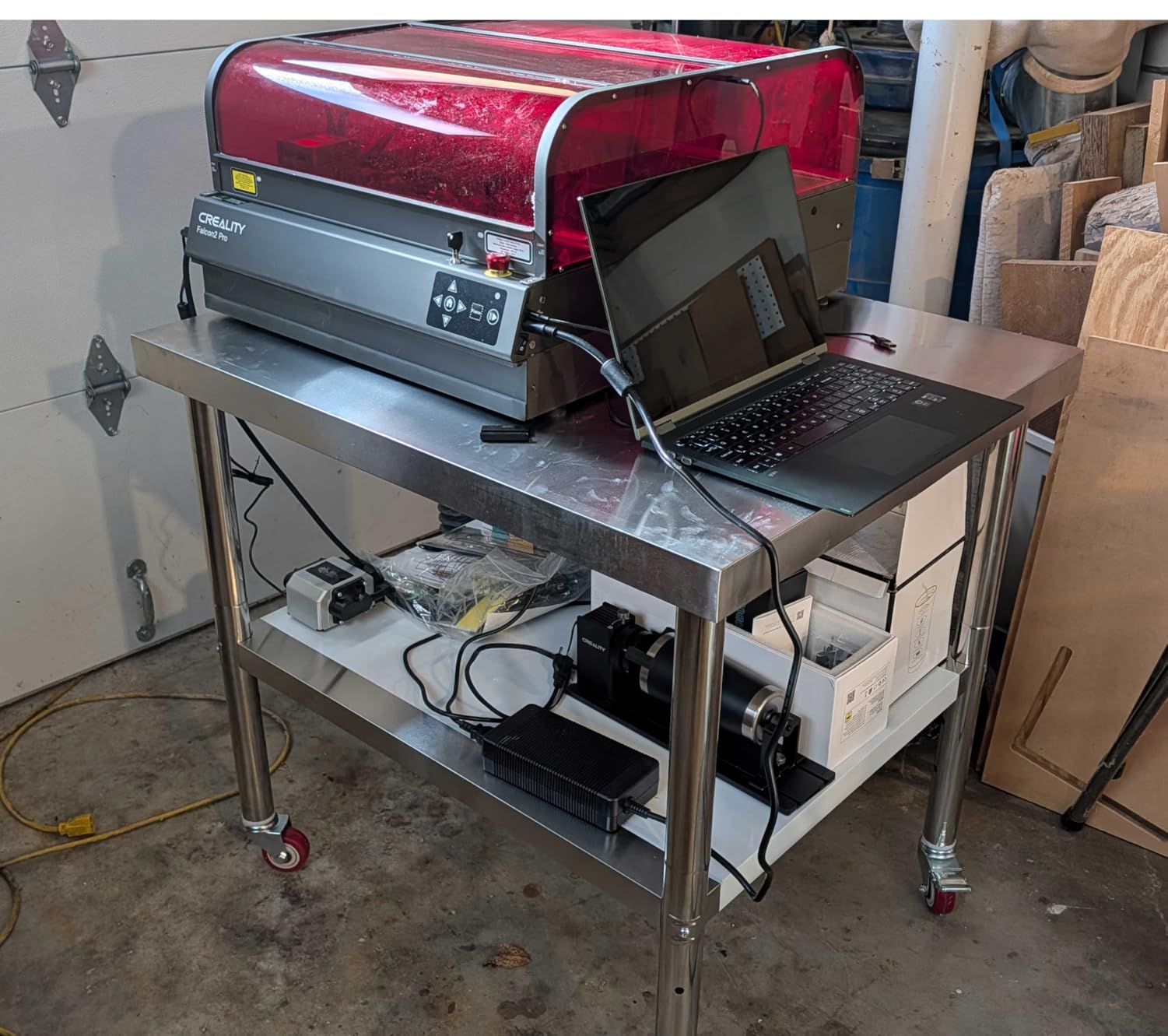 Vevor Mophorn Stainless Steel Work Table 36x24 Inch with 4 Wheels, Casters Heavy Duty Food Prep Worktable customer photo 2