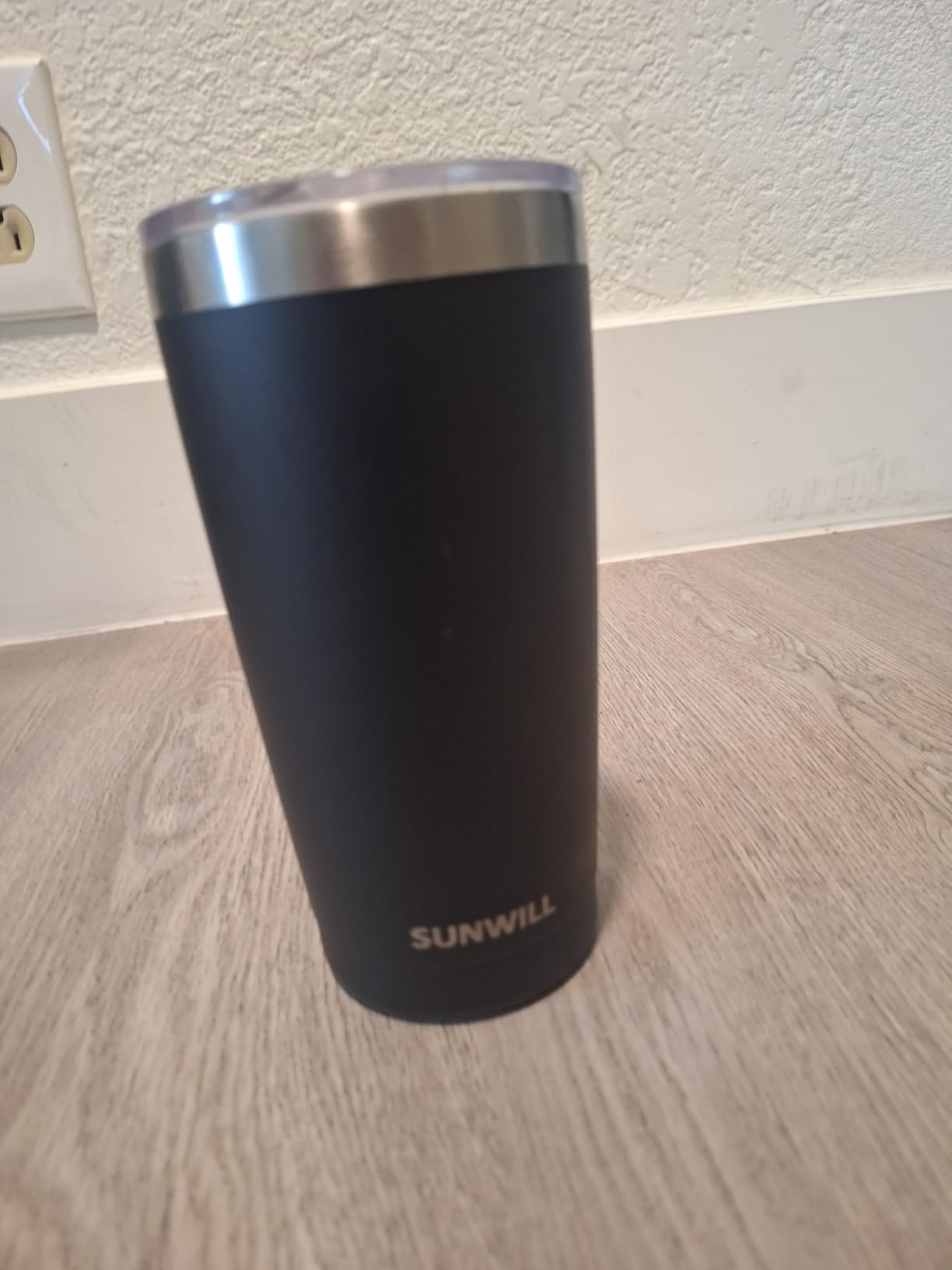 SUNWILL Travel Coffee Mug with Lid, 20 oz Tumbler Set of 2, Insulated Stainless Steel Cup for Water, Tea, Powder Coated Wine & Navy customer photo 2