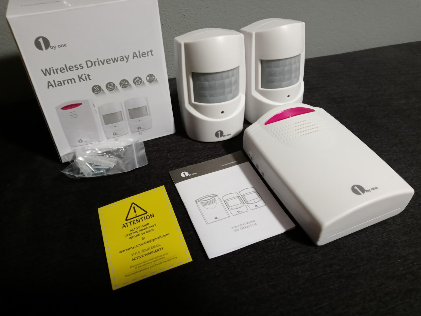 1byone Driveway Alarm Wireless Outside, 1 Receiver 2 Infrared Sensors | 1000ft Range, Extra Loud Chimes customer photo 1