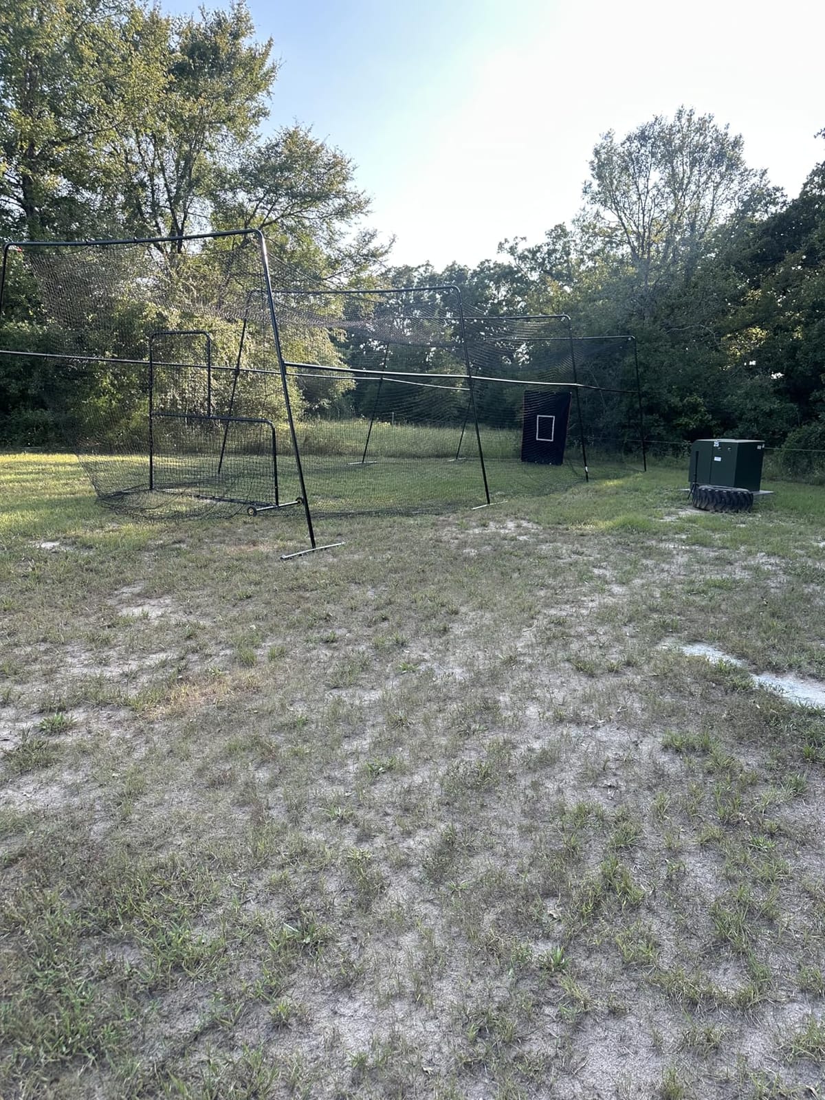 Skywalker Sports 40 Foot Competitive Batting Cages for Backyard or Indoor Baseball and Softball Collapsible Black Frame and Net customer photo 1