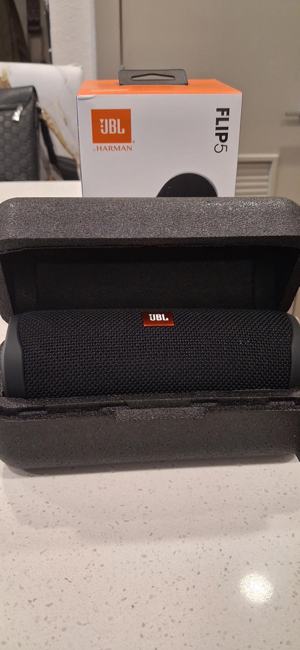 JBL FLIP 5, Waterproof Portable Bluetooth Speaker, Black, Small | Sounds better than ever, Bring the party anywhere, Make a splash with IPX7 waterproof design customer photo 1