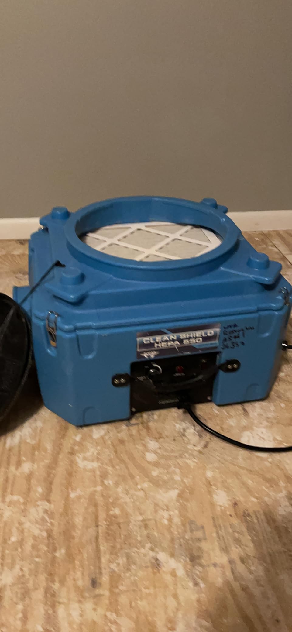 ALORAIR Air Scrubber with 3 Stage Filtration, Clean Shield Hepa 550, Blue | Stackable Negative Air Machine for Commercial, Heavy Duty Air Cleaner with MERV-10 Filter, HEPA Activated Carbon Filter customer photo 1