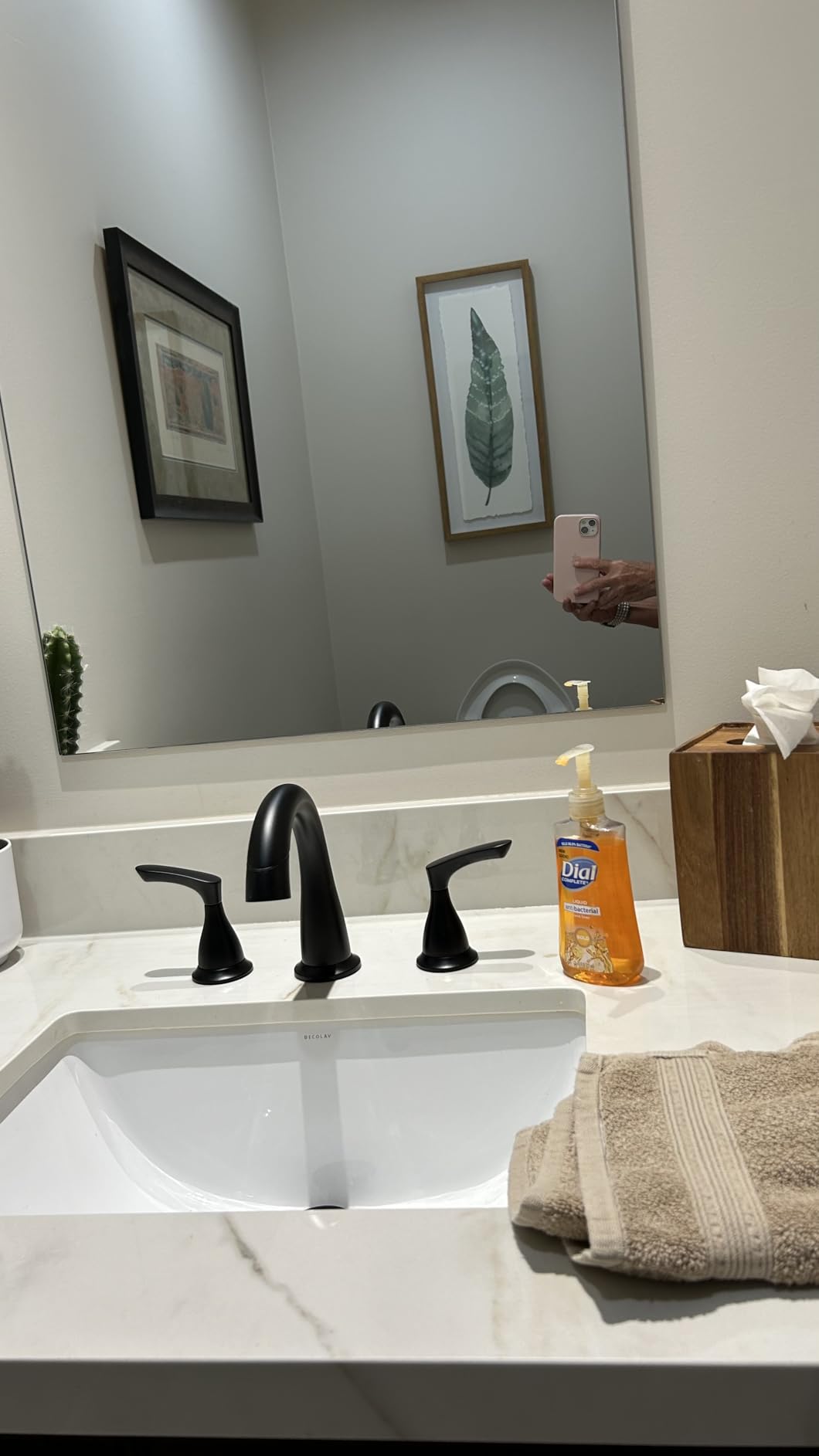 Delta Broadmoor Brushed Nickel Bathroom Faucet with Sprayer, 8 Inch 3 Hole Widespread Bathroom Sink Faucet with Pull Out Sprayer, Push-Pop Drain, SpotShield Stainless 35765LF-SPPD customer photo 2