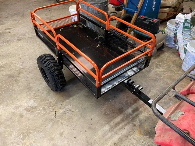 Impact IMPLEMENTS 1500lb ATV/UTV/Tractor Trailer with Solid Steel Floor, Aggressive Tires, & Pivoting Tongue. Great for Agricultural Use & Land Management. Designed in Trademarked in The USA! customer photo 2