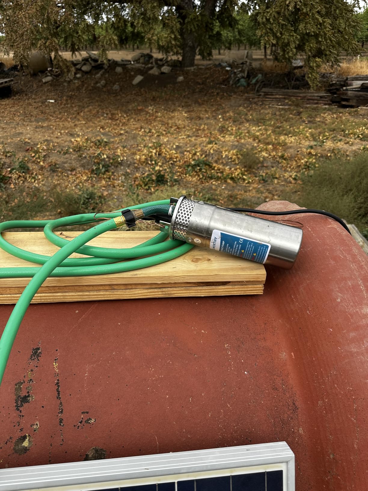 ECO-WORTHY 12V DC Submersible Deep Well Pump, IP65 Waterproof, MAX Flow 3.2GPM, Max Head 230ft, Water Pump Powered by Solar or Battery for Irrigation, Deep Well Water Extraction, Off-Grid Use customer photo 1