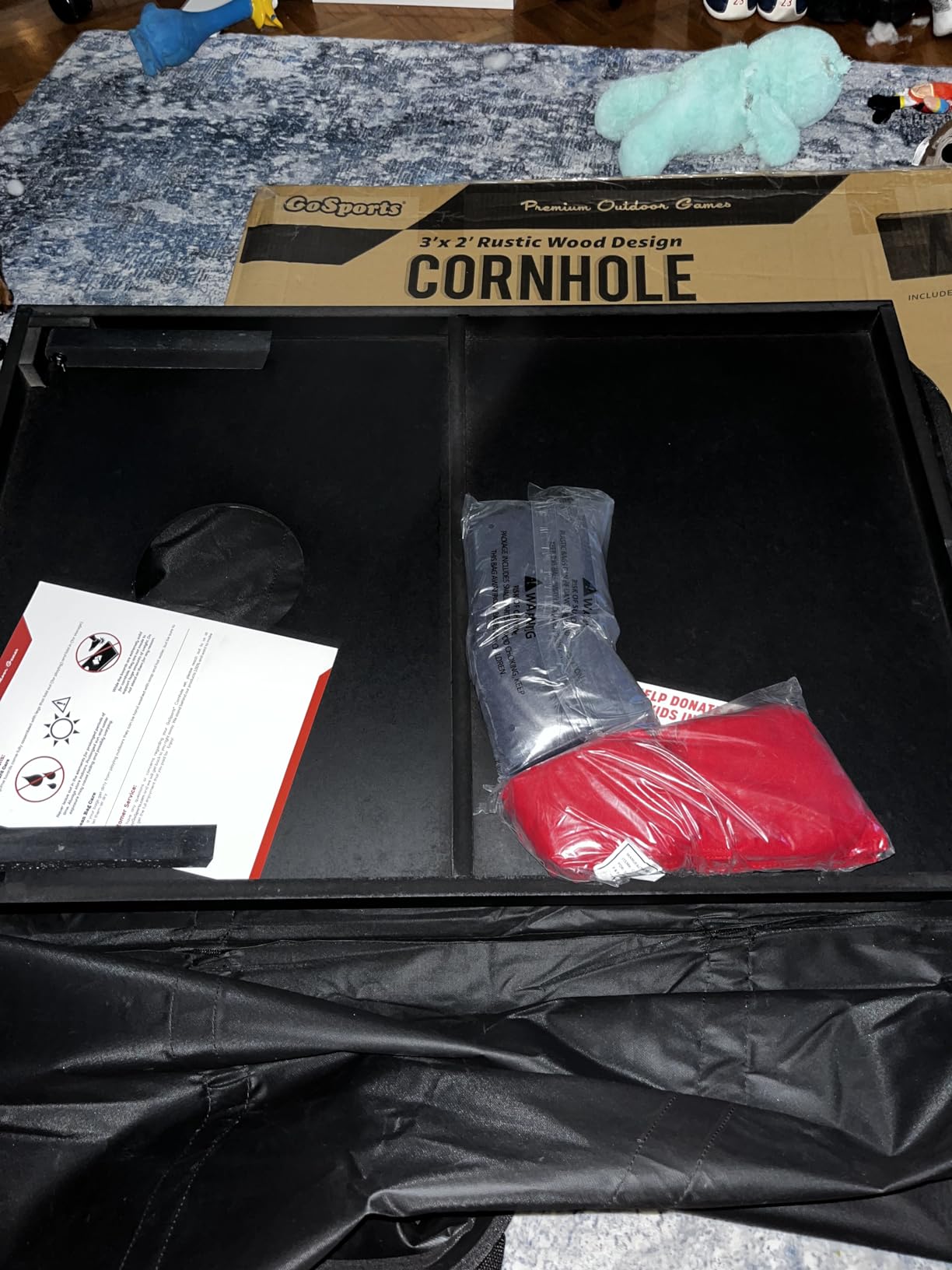 GoSports Portable Cornhole Sets, 8 Styles - Choose 4 x 2 ft or 3 x 2 ft - Boards Include 8 Bean Bags, Travel Case, and Game Rules customer photo 1