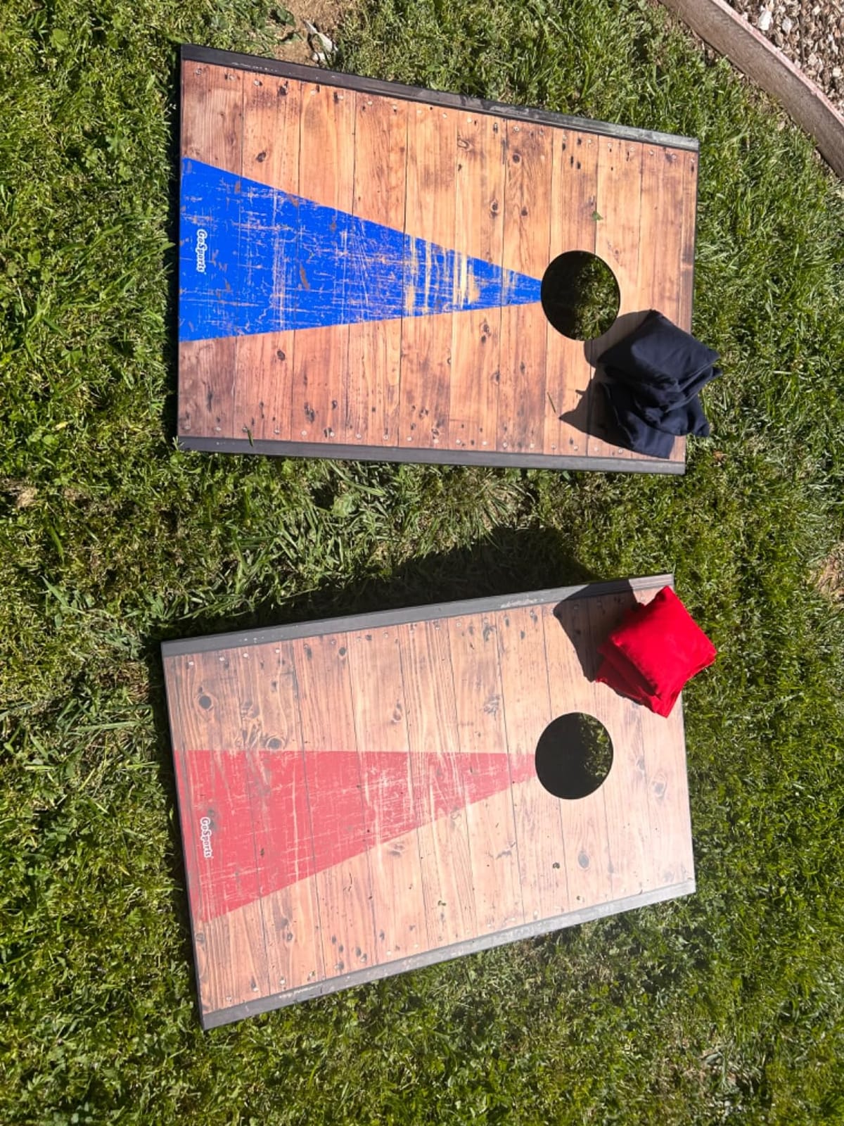 GoSports Portable Cornhole Sets, 8 Styles - Choose 4 x 2 ft or 3 x 2 ft - Boards Include 8 Bean Bags, Travel Case, and Game Rules customer photo 2