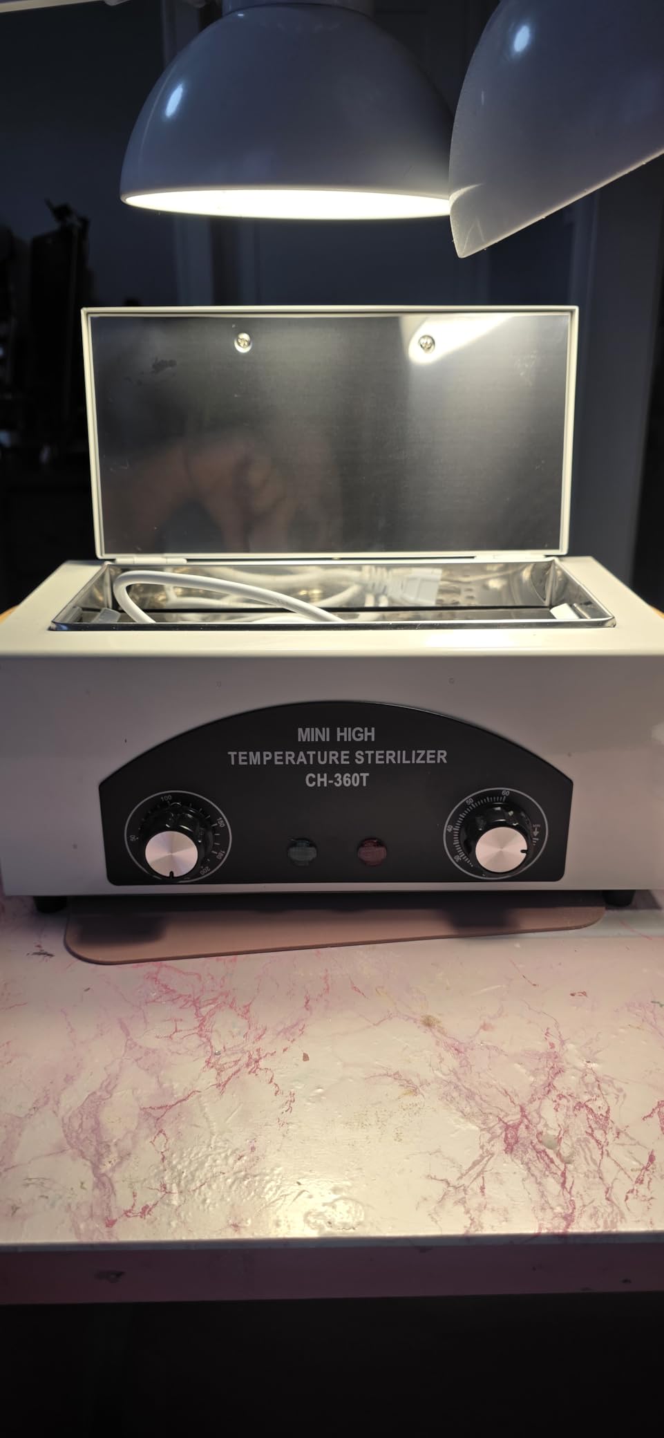 High Temperature Sterilizer Dry Heat Nail Tool Dental Tool Sterilizer 1.5L | Soiiw Autoclave Machine esterilizador de manicura Salon Equipment for Metal Tools with Handle 110V 300W customer photo 2