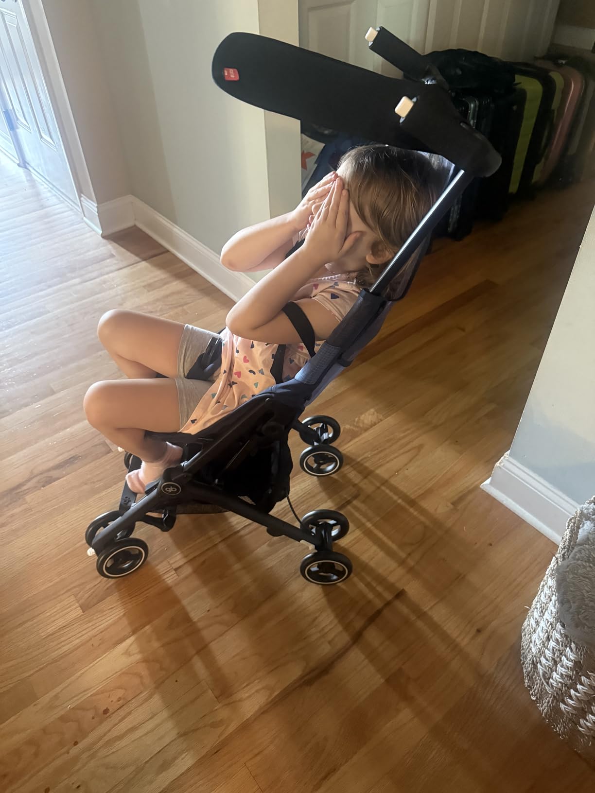 gb Pockit Air All Terrain Compact Lightweight Travel Stroller, Velvet Black | Baby Travel Stroller for Airplane or Car, Light, Carry On Compliant, Foldable, for Infant to Toddler, 6 Months-5 Years Old customer photo 1
