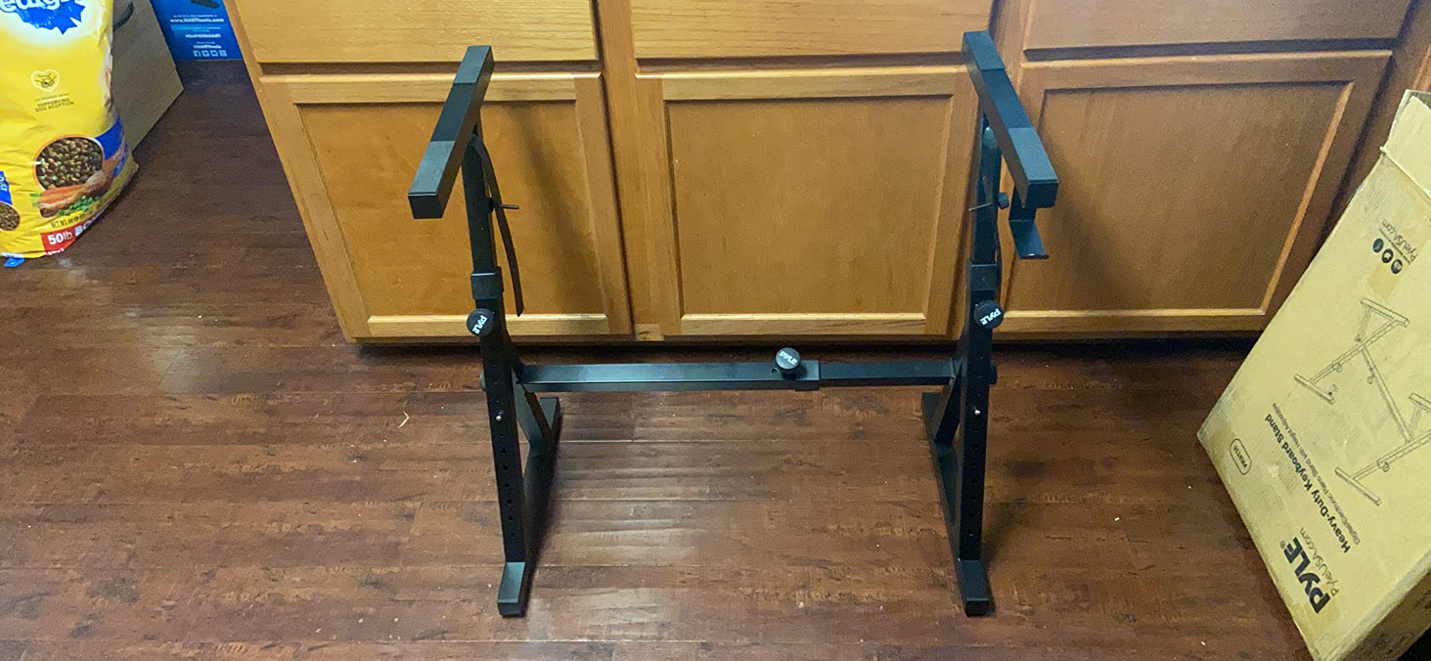 Heavy Duty Folding Keyboard Stand - Sturdy Reinforced Z Design W/ Adjustable Width & Height, Foam Padded Arms, Digital Piano Stand, Fits 54-88 Key Electric Pianos, For Travel & Storage - Pyle PKST38 customer photo 2
