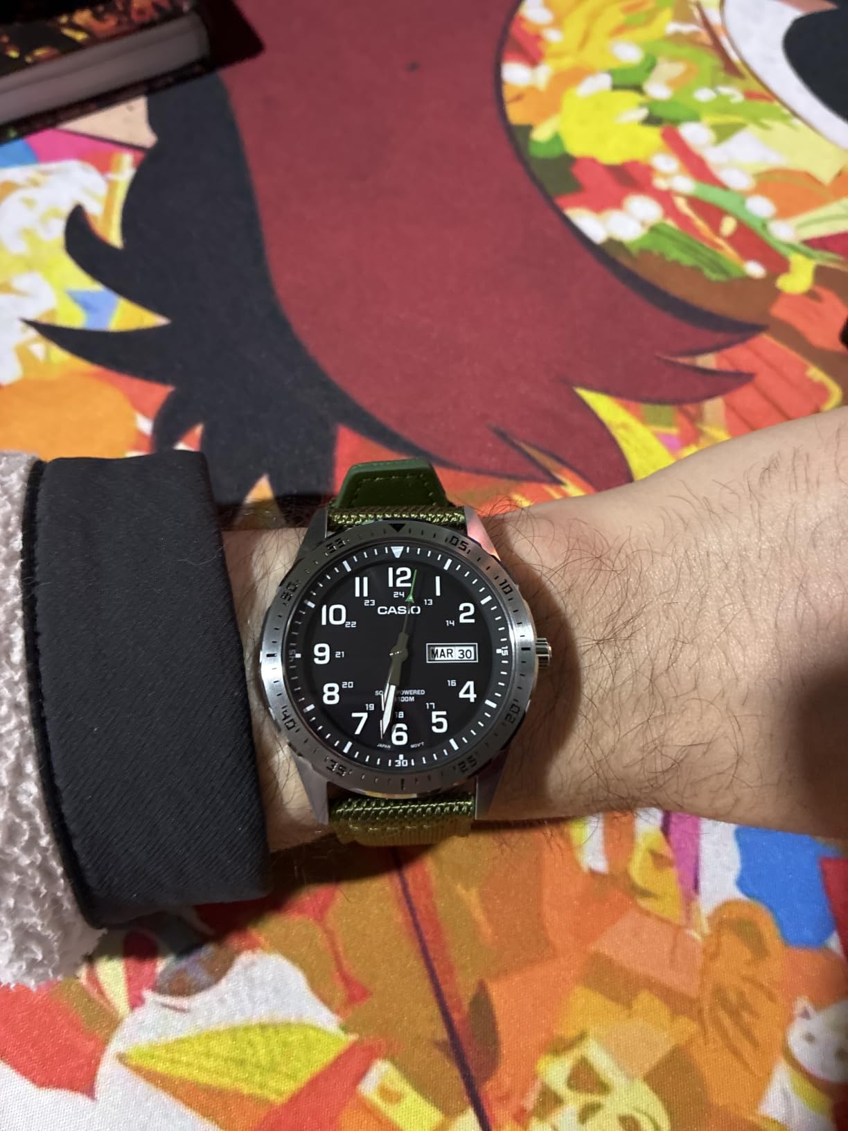 Casio MTPS120L Series | Unisex Analog Watch | 100M WR | Stainless Steel Case | 3 Hand Analog | Date Display | Low Battery Alert | Military Styling | Solar Powered customer photo 1