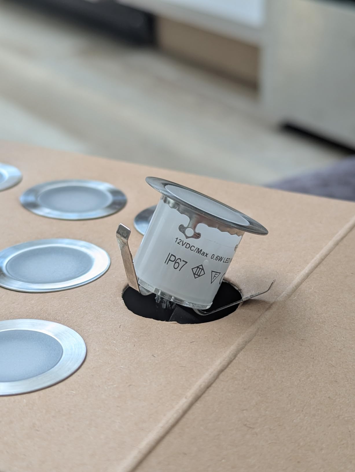 SMY Lighting 10 Pack Recessed LED Deck Light Kits with Protecting Shell, 32mm, Warm White, IP67 Waterproof, 12V Low Voltage, for Outdoor Garden, Patio, Stair, Kitchen Decoration customer photo 2