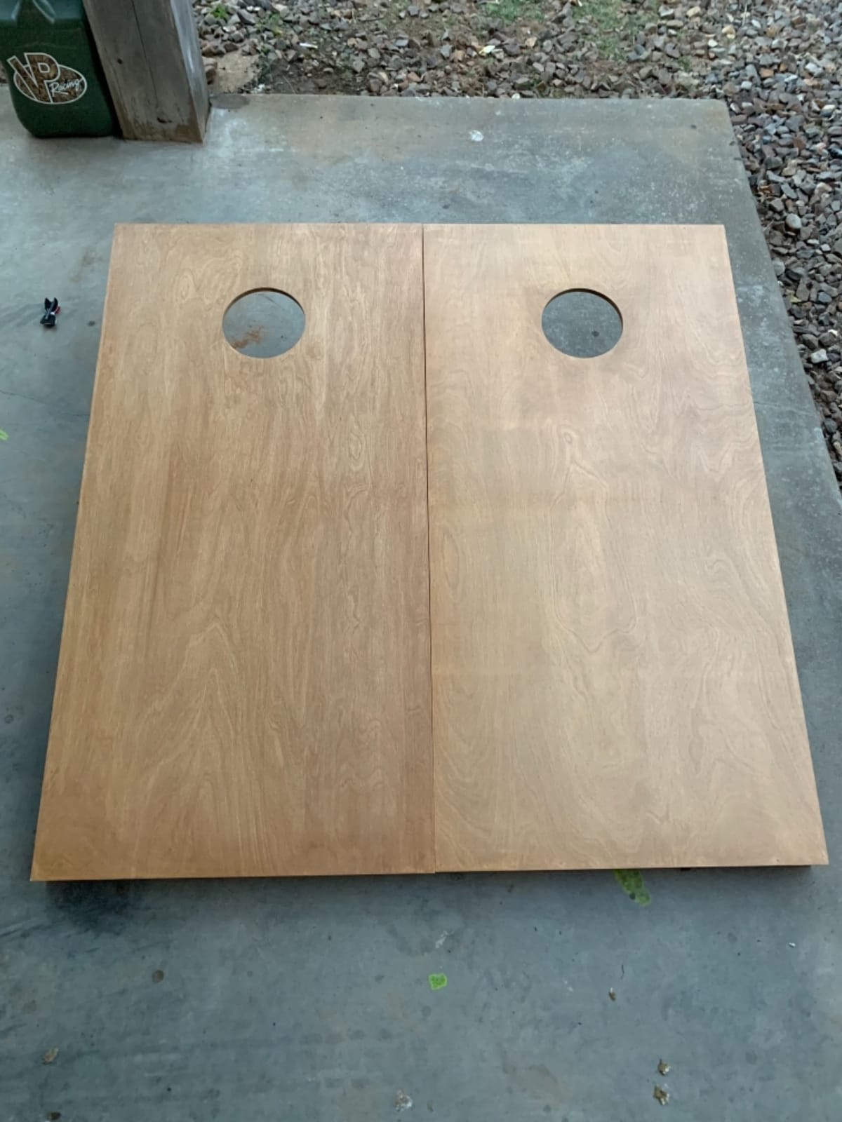 GoSports 4 ft x 2 ft Regulation Size Wooden Cornhole Boards Set with Light Brown Finish - Includes Carrying Case (Choose Your Colors) customer photo 1