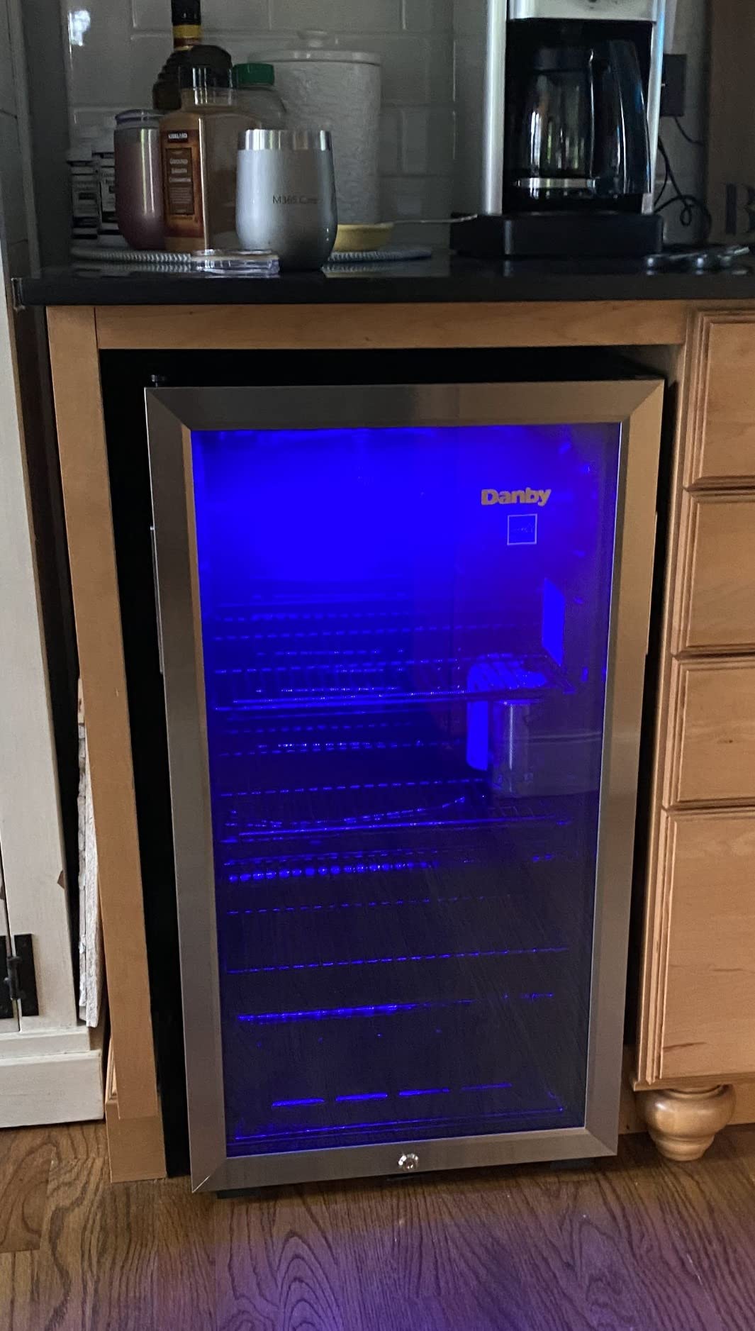 Danby DBC117A1BSSDB-6 117 Can Beverage Center, 3.1 Cu.Ft. Freestanding Drinks Refrigerator for Basement, Dining, Living Room-Bar Fridge Perfect for Beer, Pop, Water, Black/Grey customer photo 2