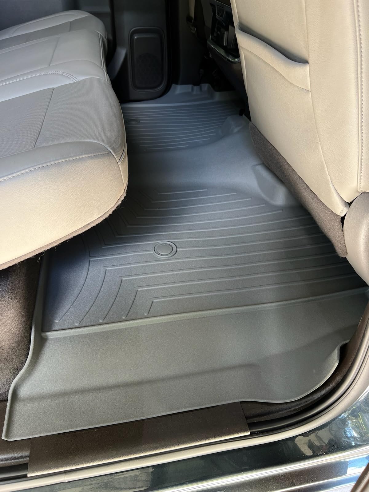 WeatherTech Custom Fit FloorLiners for Chevrolet Silverado 1500, Silverado 2500HD/3500HD, Silverado 1500 LTD - 1st & 2nd Row (441436-1-2), Black customer photo 2