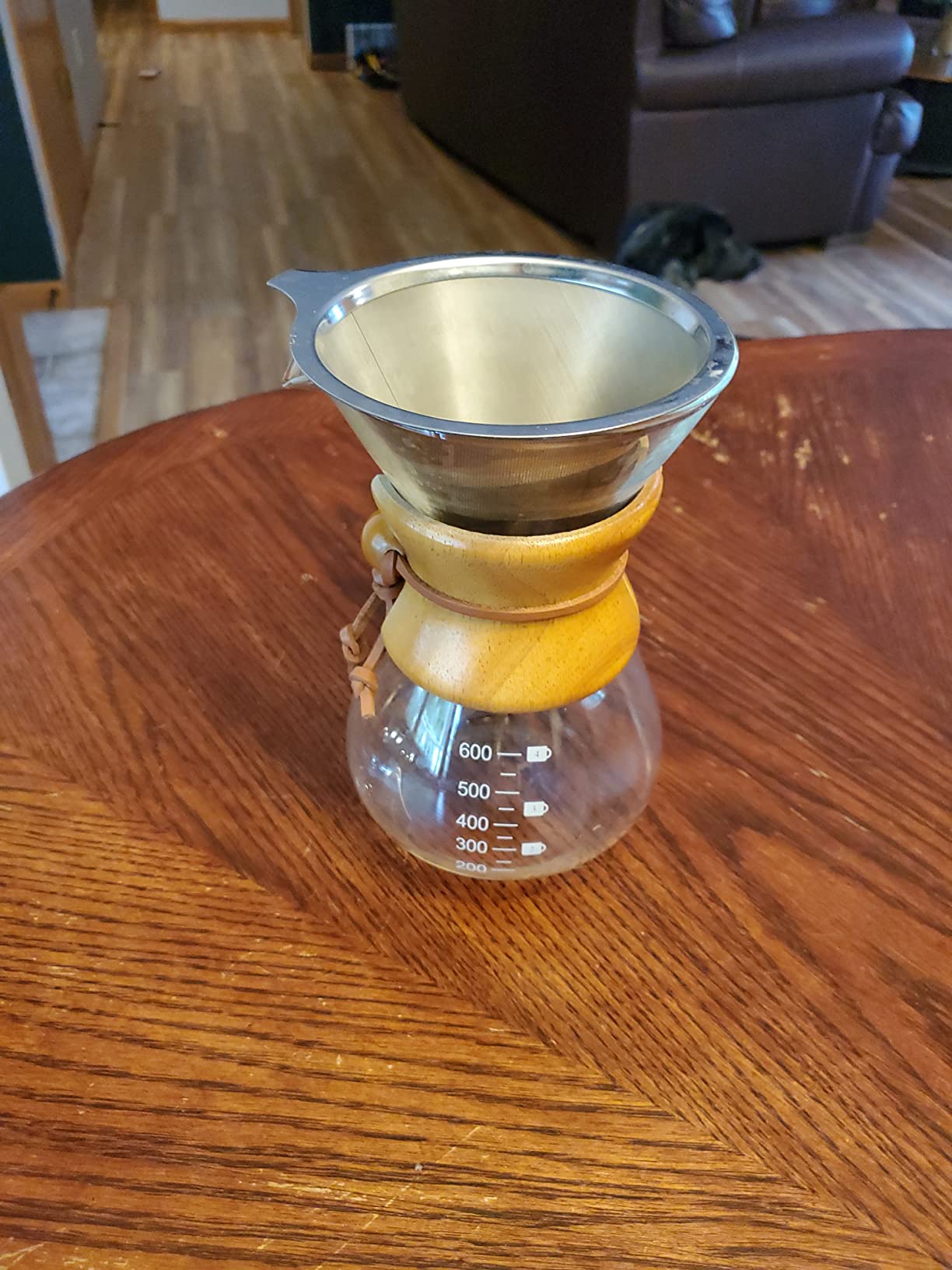 Pour Over Coffee Maker Set | Kit Includes 40 OZ Gooseneck Kettle with Thermometer, Coffee Mill Grinder & 20 OZ Coffee Dripper Brewer | Great Replacement for Coffee Machines customer photo 2