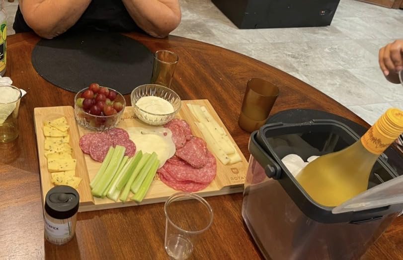 ROYAL CRAFT WOOD Premium Bamboo Charcuterie Board Set - Cheese Platter & Serving Tray & Serving Utensils - Perfect Housewarming Gift, Wedding, Bridal Shower Gift - Ideal for Entertaining and New Home customer photo 1