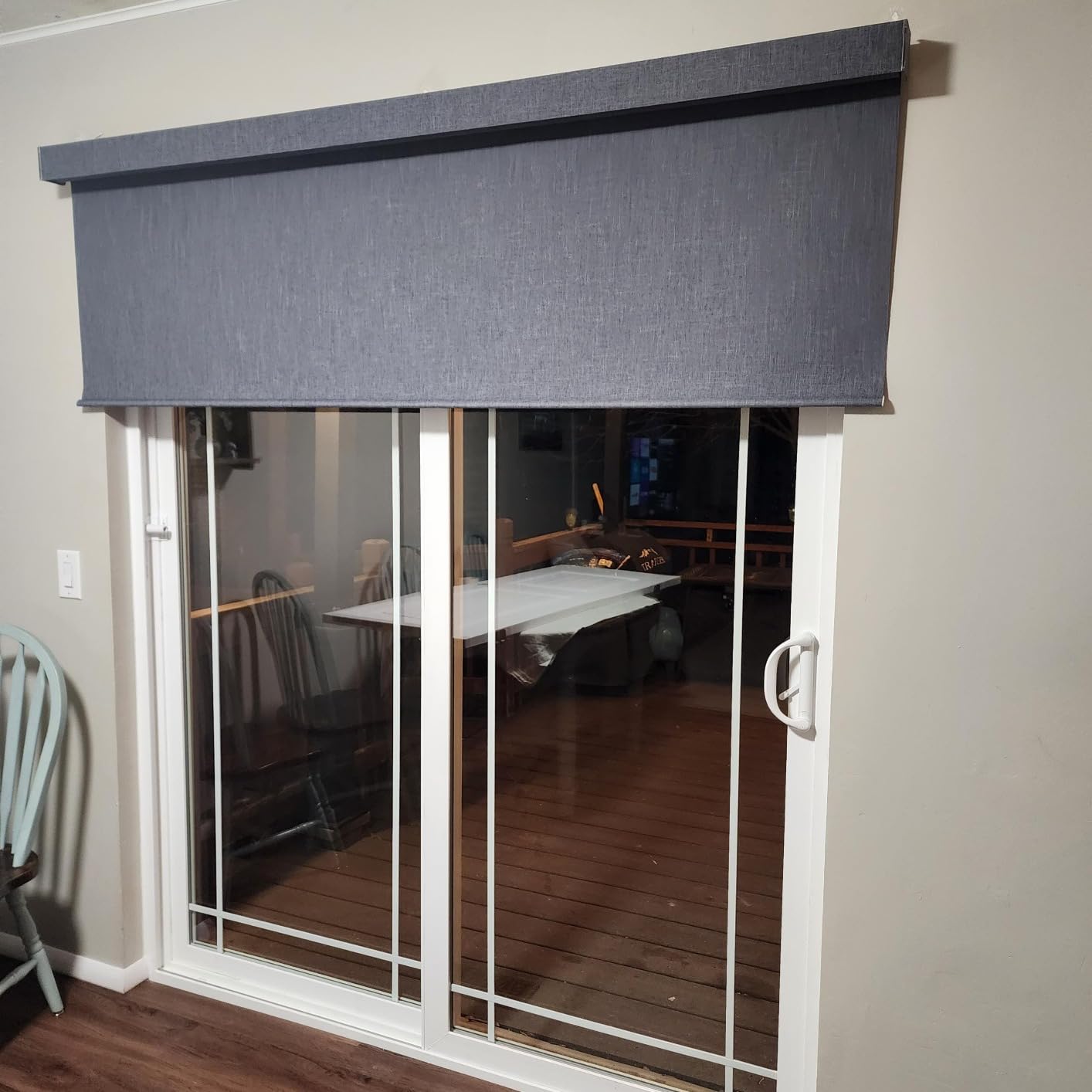 Yoolax Motorized Blinds with Remote, 100% Blackout Smart Blinds Custom Size | Motorized Shades for Indoor Windows, Works with Alexa Google Home Apple Home, Automatic Roller Shades for Bedroom Home Office customer photo 1