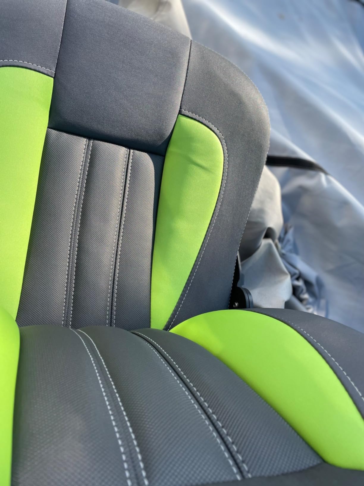 TEMPRESS ProBax Orthopedic Limited Edition Boat Seat (Charcoal/Gray/Red) customer photo 1