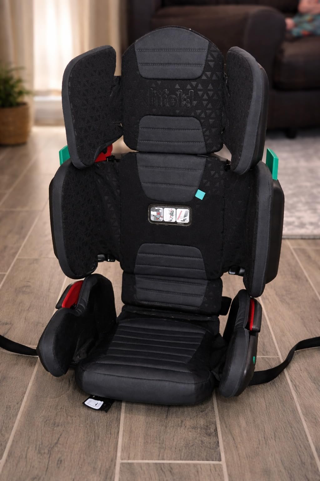 Mifold Hifold Adjustable Kids High Back Booster Car Seat with Strap - Slate Grey customer photo 1