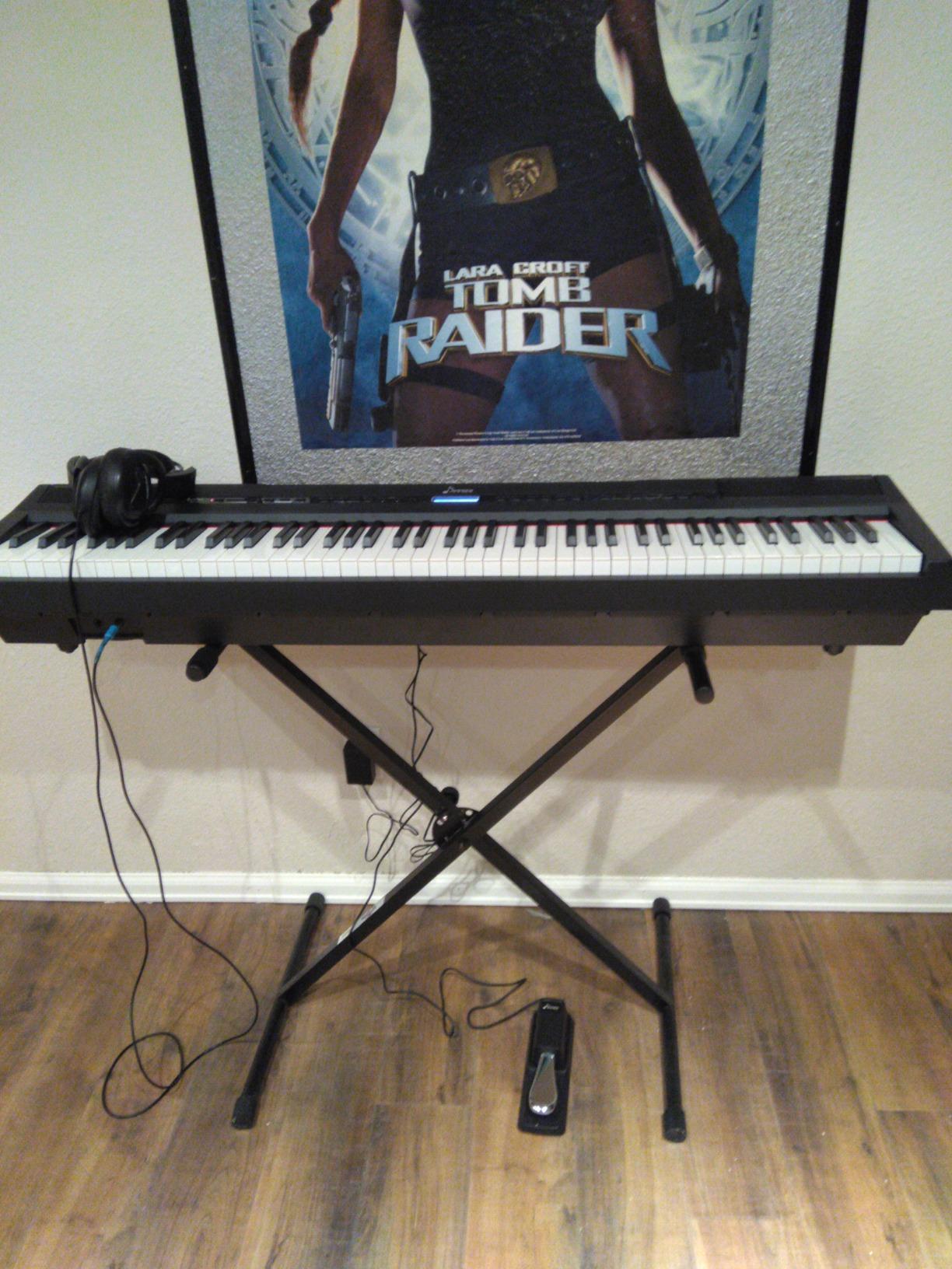 Donner DEP-20 Beginner Digital Piano 88 Key Full Size Weighted Keyboard, Portable Electric Piano with Sustain Pedal, Power Supply customer photo 2