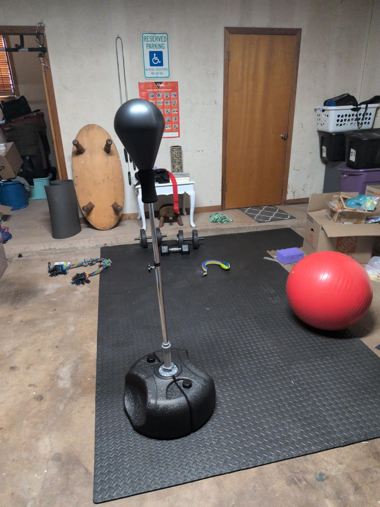 Tech Tools Punching Bag with Stand Adjustable Boxing Speed Bag Teens Adults customer photo 1