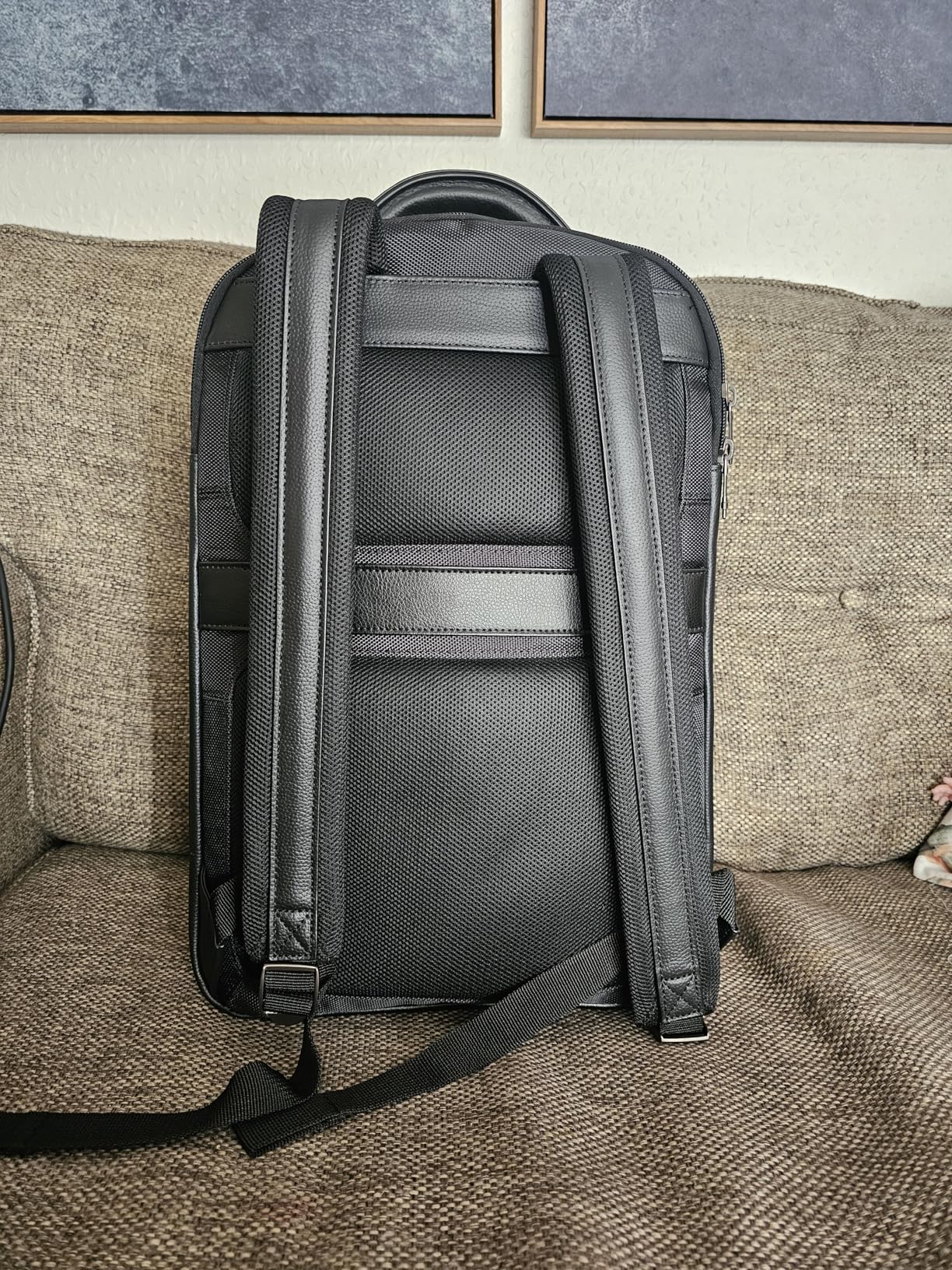 Samsonite Classic Leather Backpack, Black, One Size customer photo 1