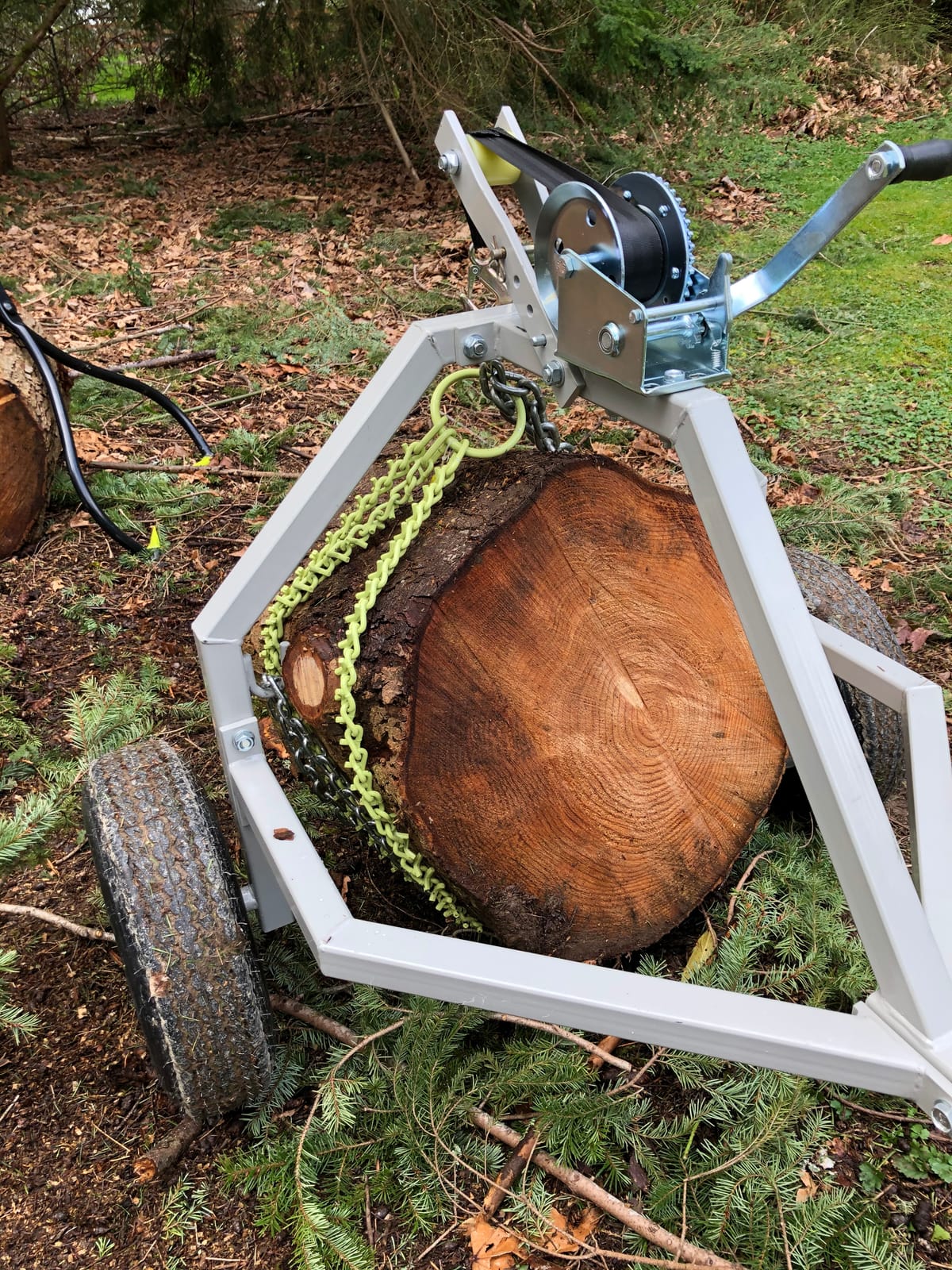 Strongway ATV Log Skidding Arch - 1000-Lb. Capacity, 18in. Dia. Capacity | 18in. Dia. Capacity and 1000-Lb. Capacity support shop, garage, maintenance and jobsite applications. customer photo 1