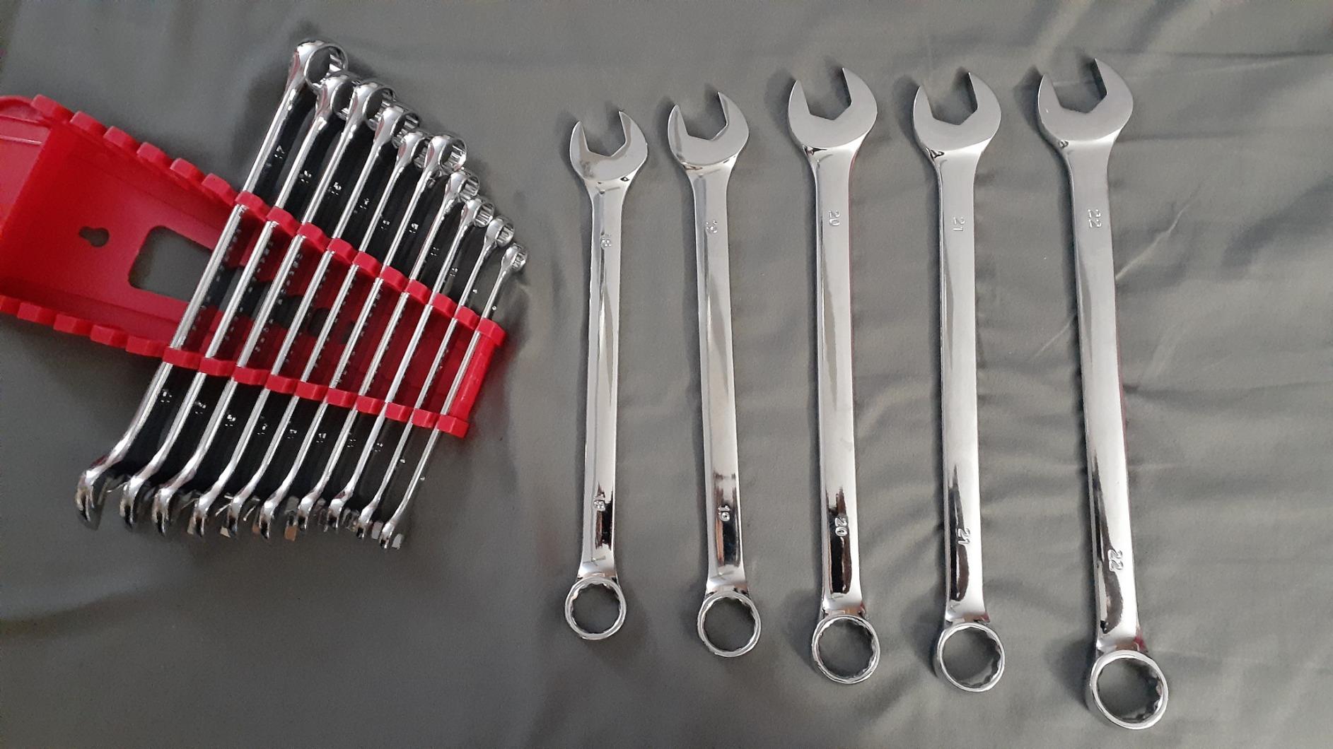 Max Torque 15-Piece Premium Combination Wrench Set, Chrome Vanadium Steel, Long Pattern Design | Include Metric Sizes 8, 9, 10, 11, 12, 13, 14, 15, 16, 17, 18, 19, 20, 21, 22mm with Storage Rack customer photo 2