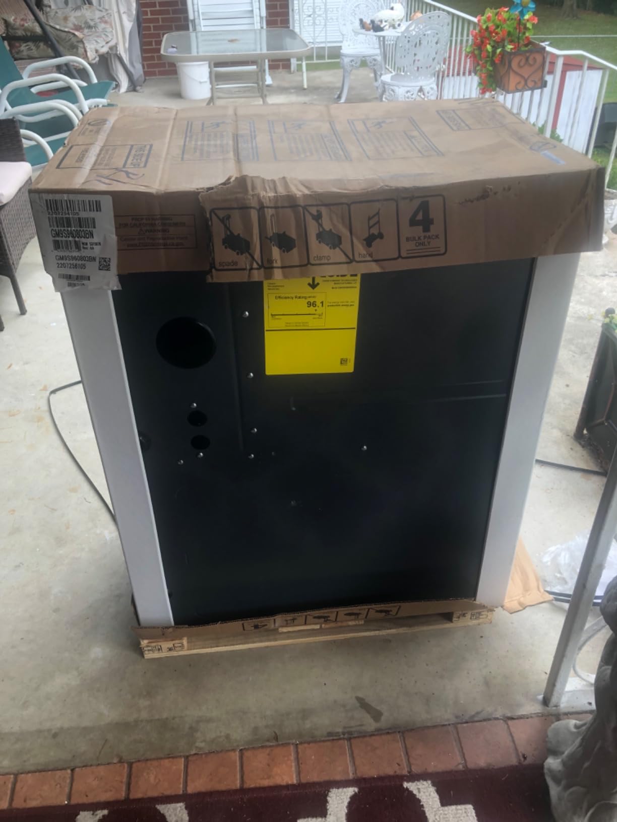 Goodman 80,000 BTU 96% Efficiency Multi-Speed, Single-Stage Upflow/Horizontal Furnace Model GR9S960803BN, 17.5 inch cabinet, R-32 Ready customer photo 2