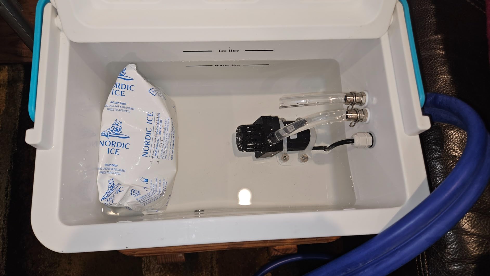 PhysioNatural Cold Therapy Ice Machine for Knee Surgery Recovery - Programmable Continuous Cryotherapy System with Adjustable Knee Pad for Post-Op Swelling, Sprains & Injuries customer photo 2
