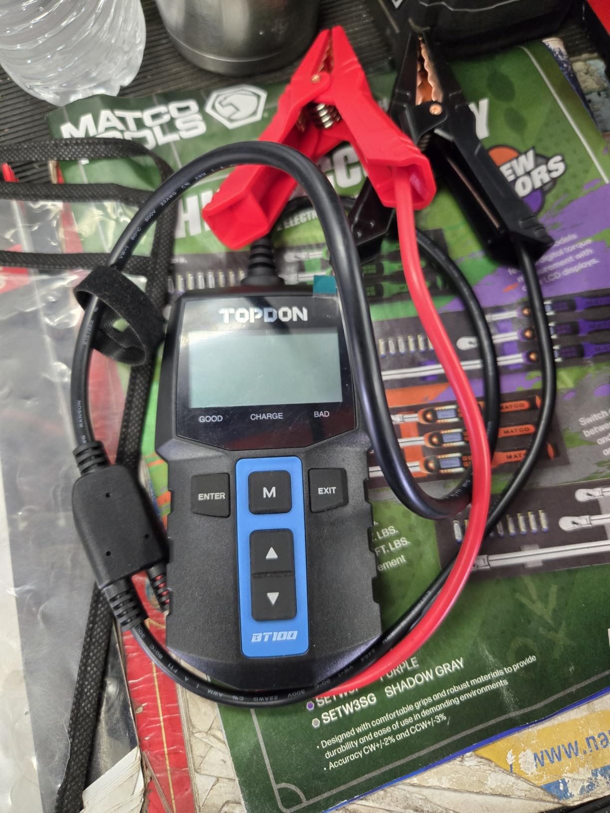 TOPDON BT100 Car Battery Tester 12V Load Tester, 100-2000 CCA Automotive Alternator Tester Digital Auto Battery Analyzer Charging Cranking System Tester customer photo 1