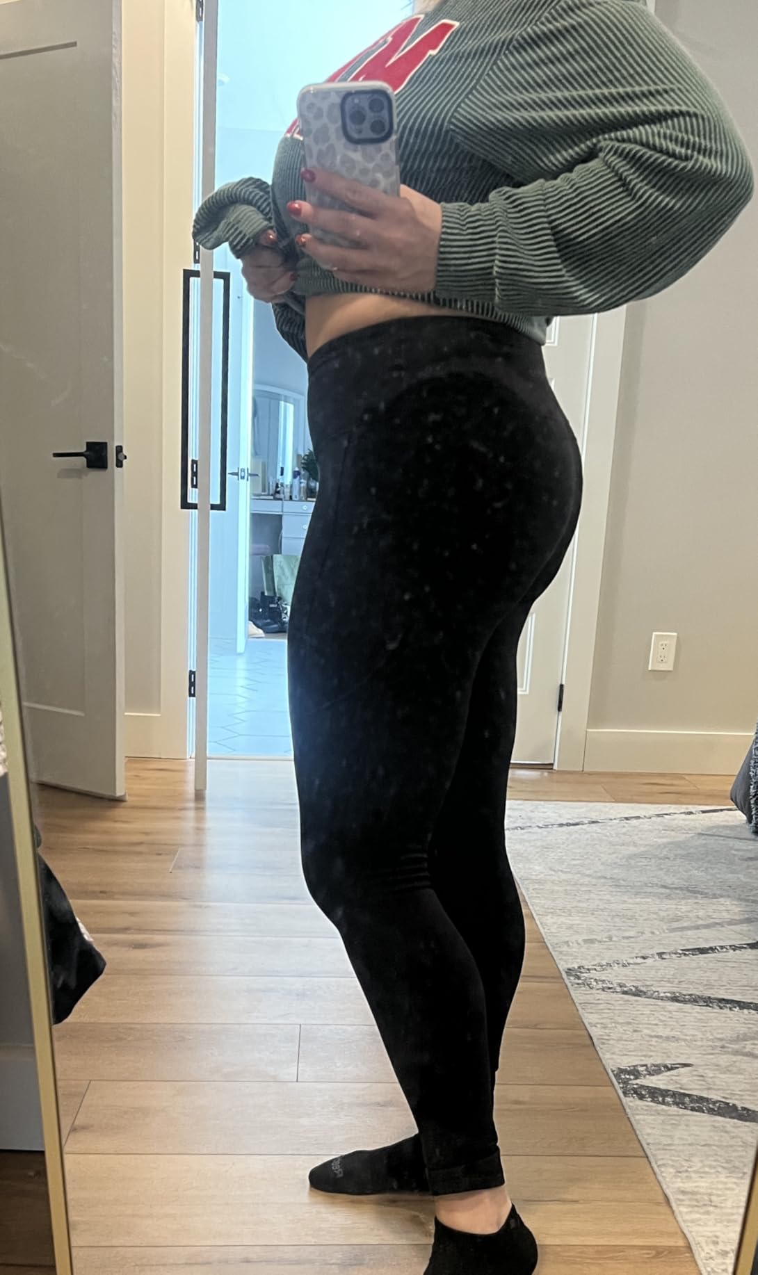 Fleece Lined Leggings Women Thermal Warm Winter Leggings with Pockets | Thermal Tights, Yoga Hiking Pants, Insulated, Tummy Control, High Waisted, Workout, Running, Cold Weather, Everyday customer photo 1