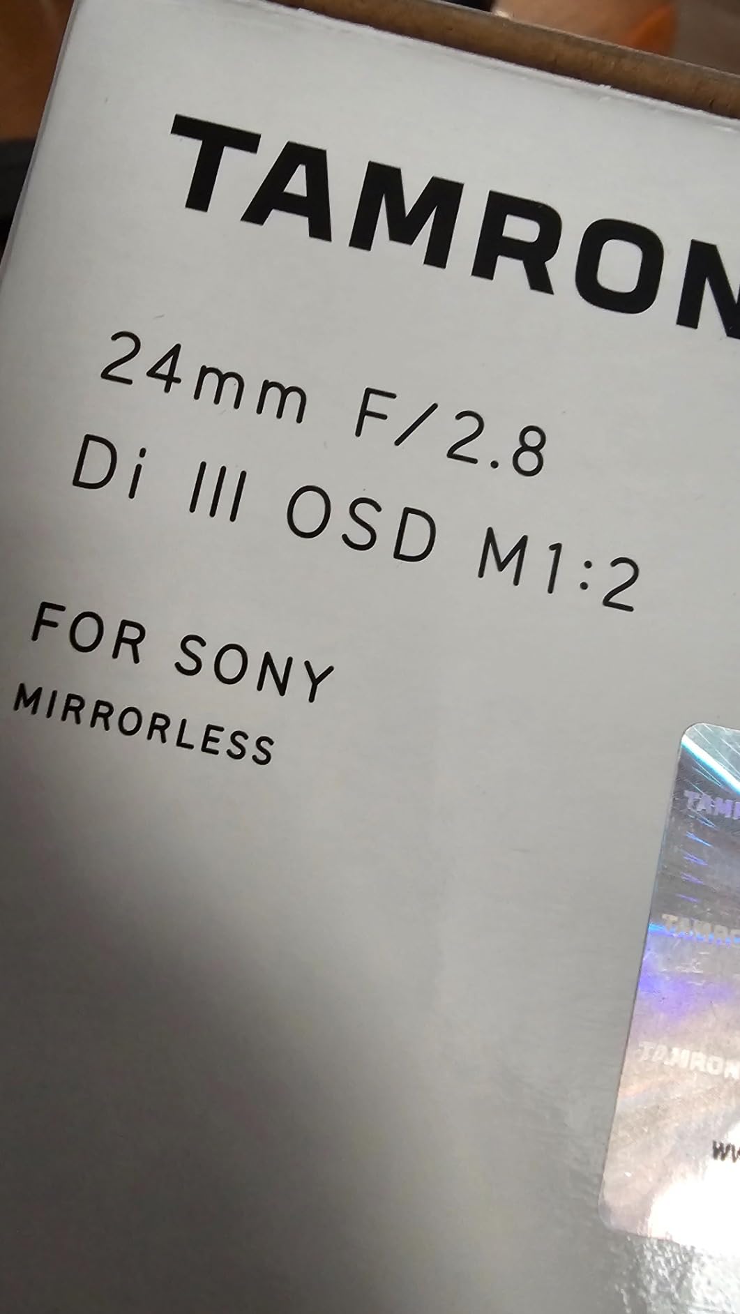 Tamron 24mm F/2.8 Di III OSD M1:2 Lens for Sony Full Frame/APS-C E-Mount Mirrorless Camera customer photo 1