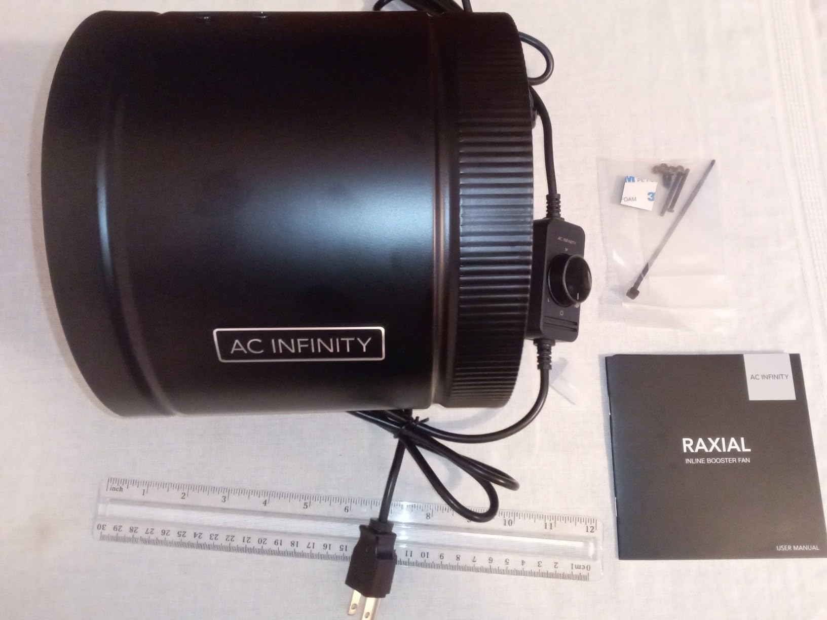 AC Infinity RAXIAL S6, Inline Booster Duct Fan 6