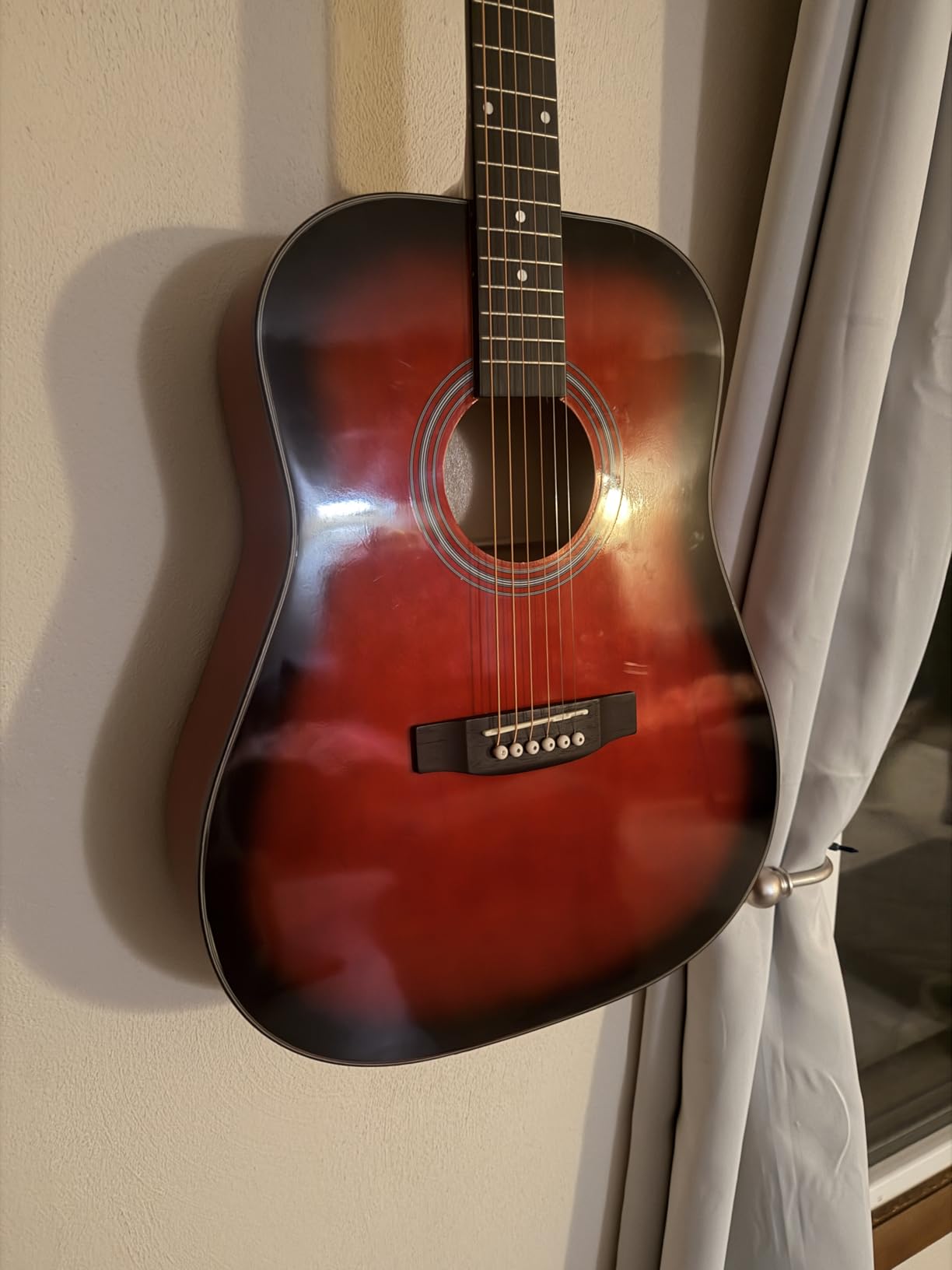 Best Choice Products 41in Full Size Beginner All Wood Acoustic Guitar Starter Set w/Gig Bag, Strap, Capo, Strings, Picks - Sunburst customer photo 2