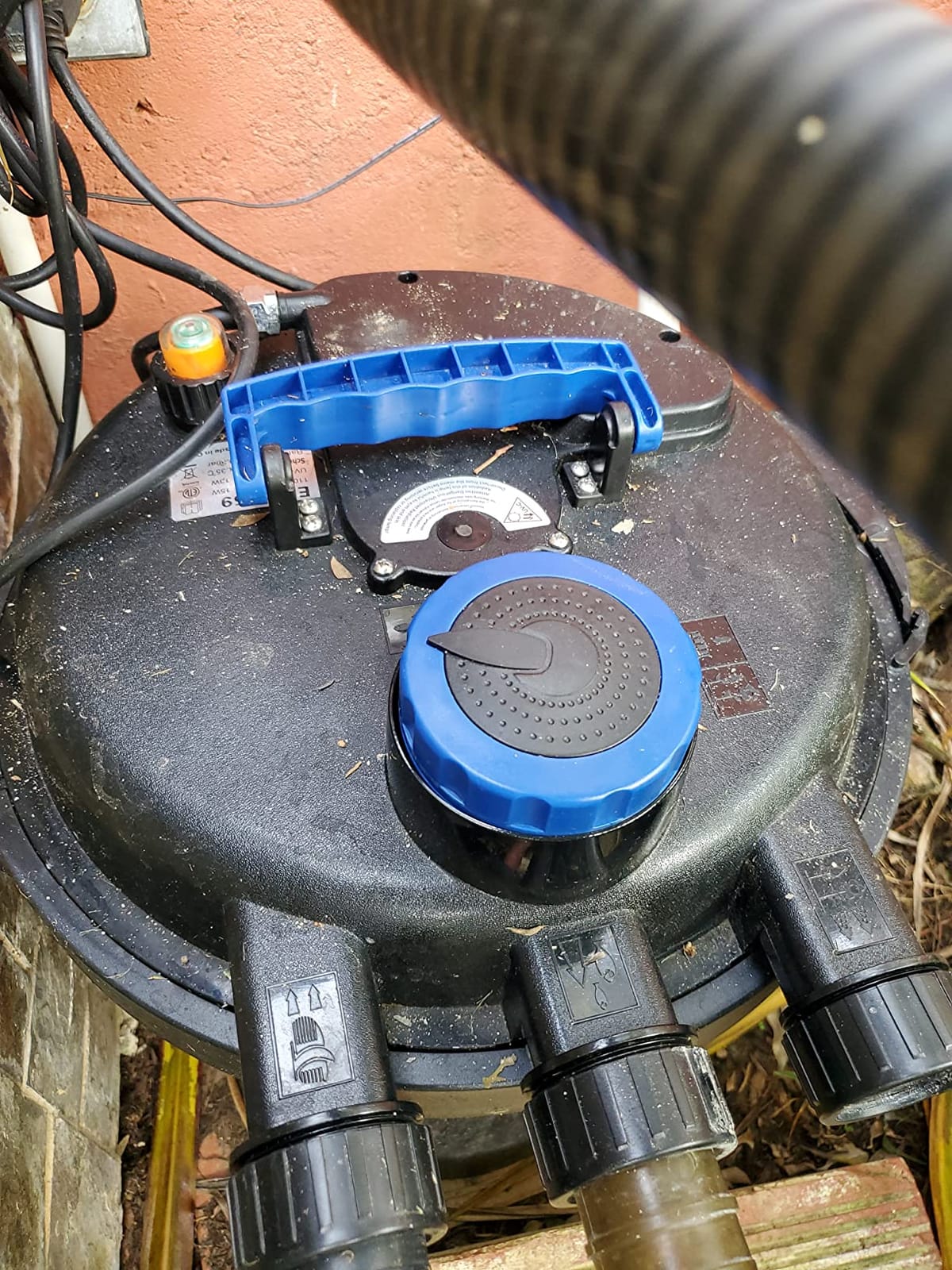 HAPPYGRILL Pond Filter, 2642 GPH Pond Pump Filter w/13W UV-C Light, Bio Balls & 4 Adapters, Bio Pressure Pond Filter System for 1321 Gal Koi Fish Ponds or 2642 Gal Ornamental Ponds customer photo 2