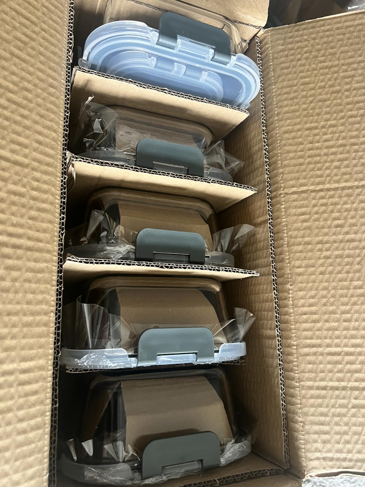 10 Pack Glass Food Storage Containers with Lids, Gray - Glass Meal Prep Containers, Airtight Lunch Containers, Microwave, Oven, Freezer and Dishwasher Friendly, BPA Free customer photo 2