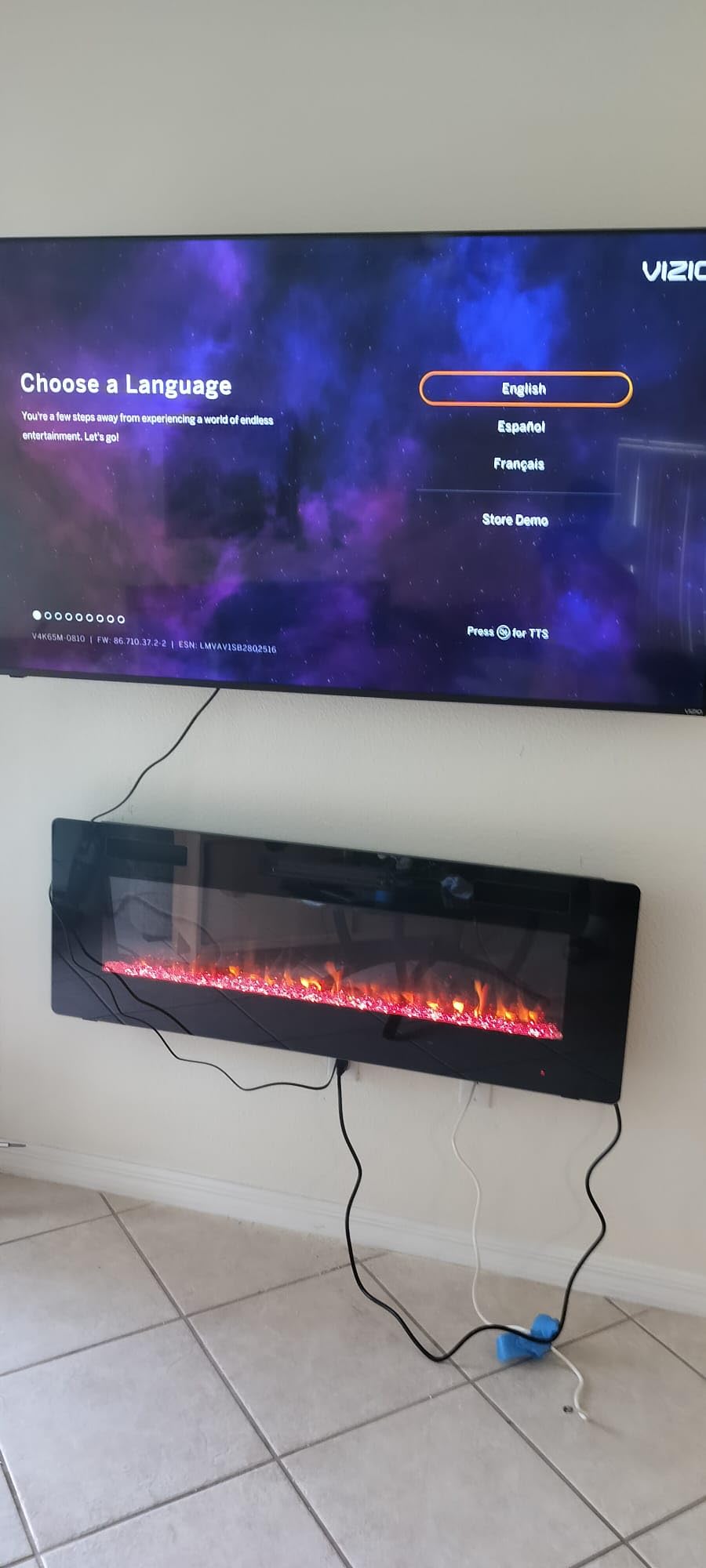 50 inch Electric Fireplace Recessed and Wall Mounted Insert Update | Fireplace Heater with Ultra-Thin Lightweight LED Flush Mount Linear Fit,Timer,Touch Screen,Remote Control,Black customer photo 1
