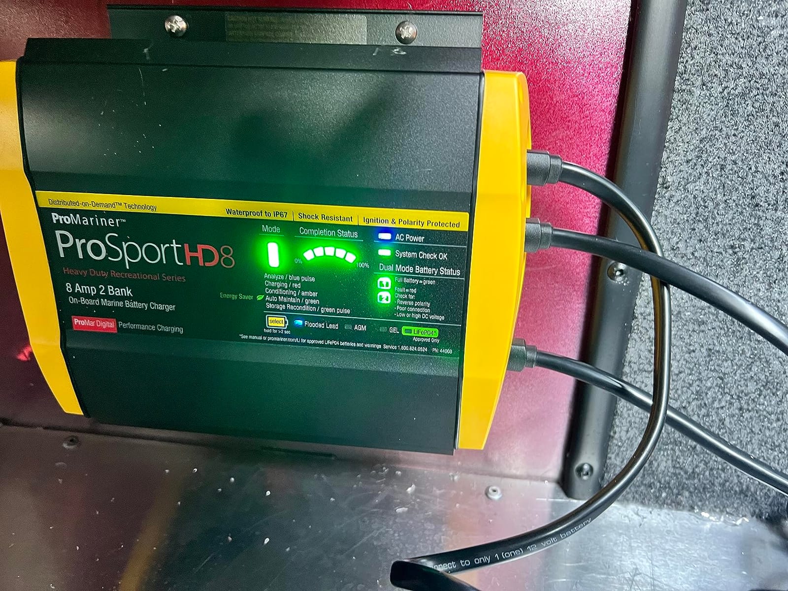 ProMariner 44008 ProSport HD Waterproof Marine Battery Charger, 8 Amp, 2 Bank customer photo 2