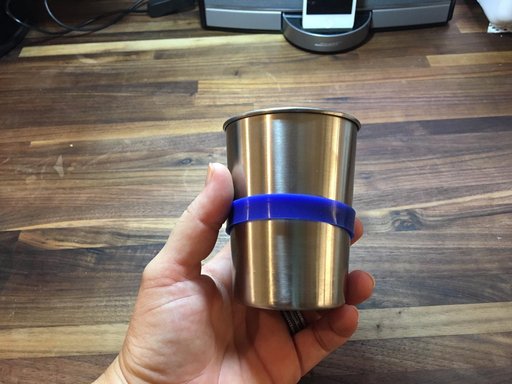 Stainless Steel Cups 16 oz Pint Tumbler (4 Pack) - Premium Metal Drinking Glasses | Stackable Durable Cup (16 oz Rainbow) customer photo 1