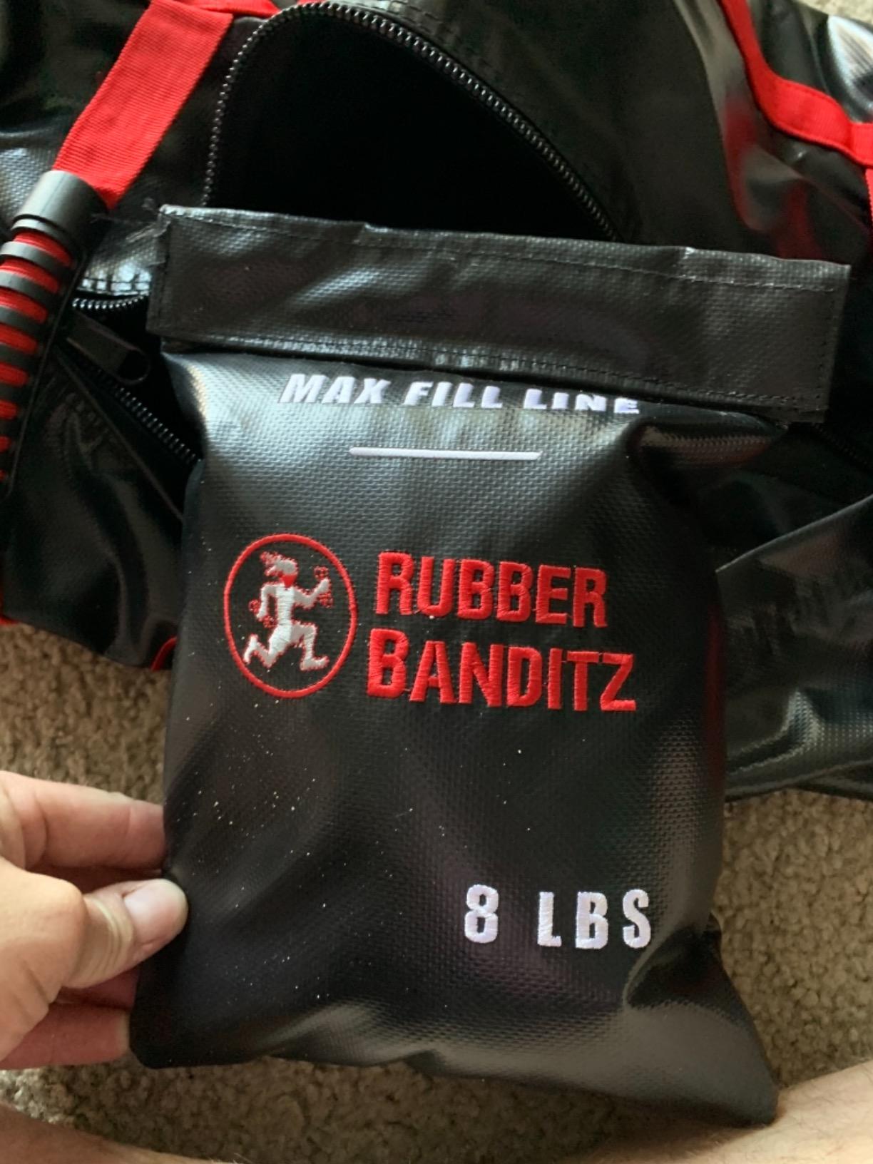 Rubberbanditz- Extra Large Fitness Sand Bag for Workout | Heavy Duty Sand Bags Weights for Crossfit, at Home Workouts, Cross-Training, Conditioning and Exercise customer photo 1
