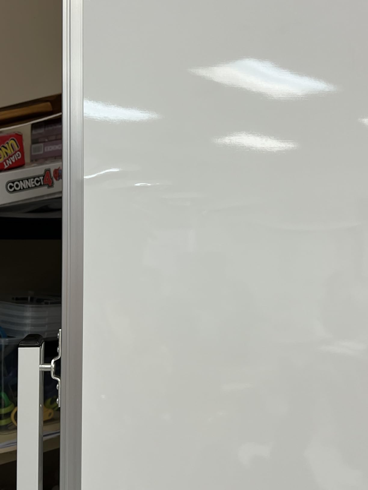 maxtek Magnetic Mobile White Board, 40 x 24 Double Sided Dry Erase Board Rolling Whiteboard, Aluminum Frame Standing Whiteboard on Wheels for Home Office Classroom (40 x 24 Black) customer photo 2